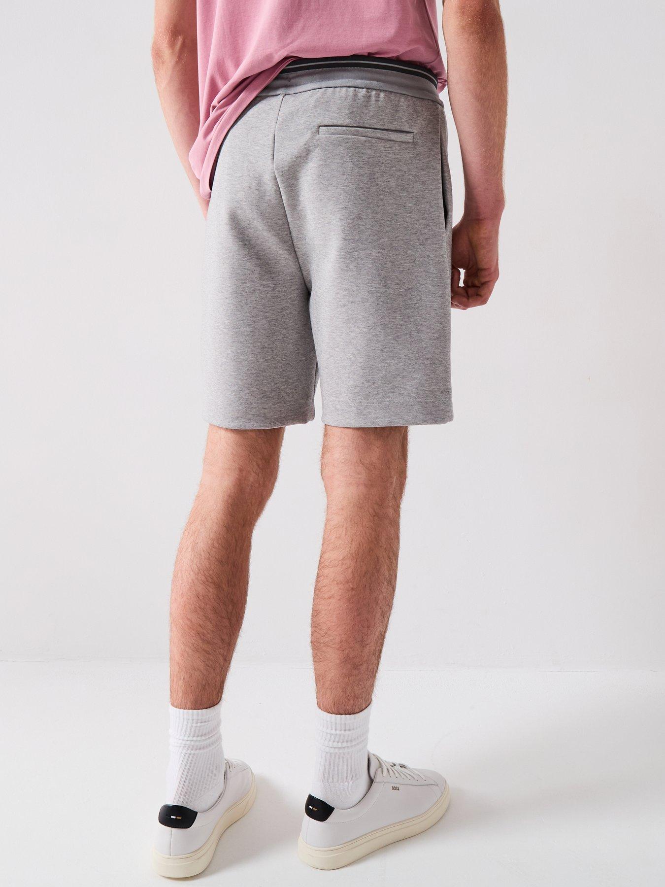 Image 2 of 4 of BOSS Shorts Zone Regular Fit Jersey Shorts - Light Grey