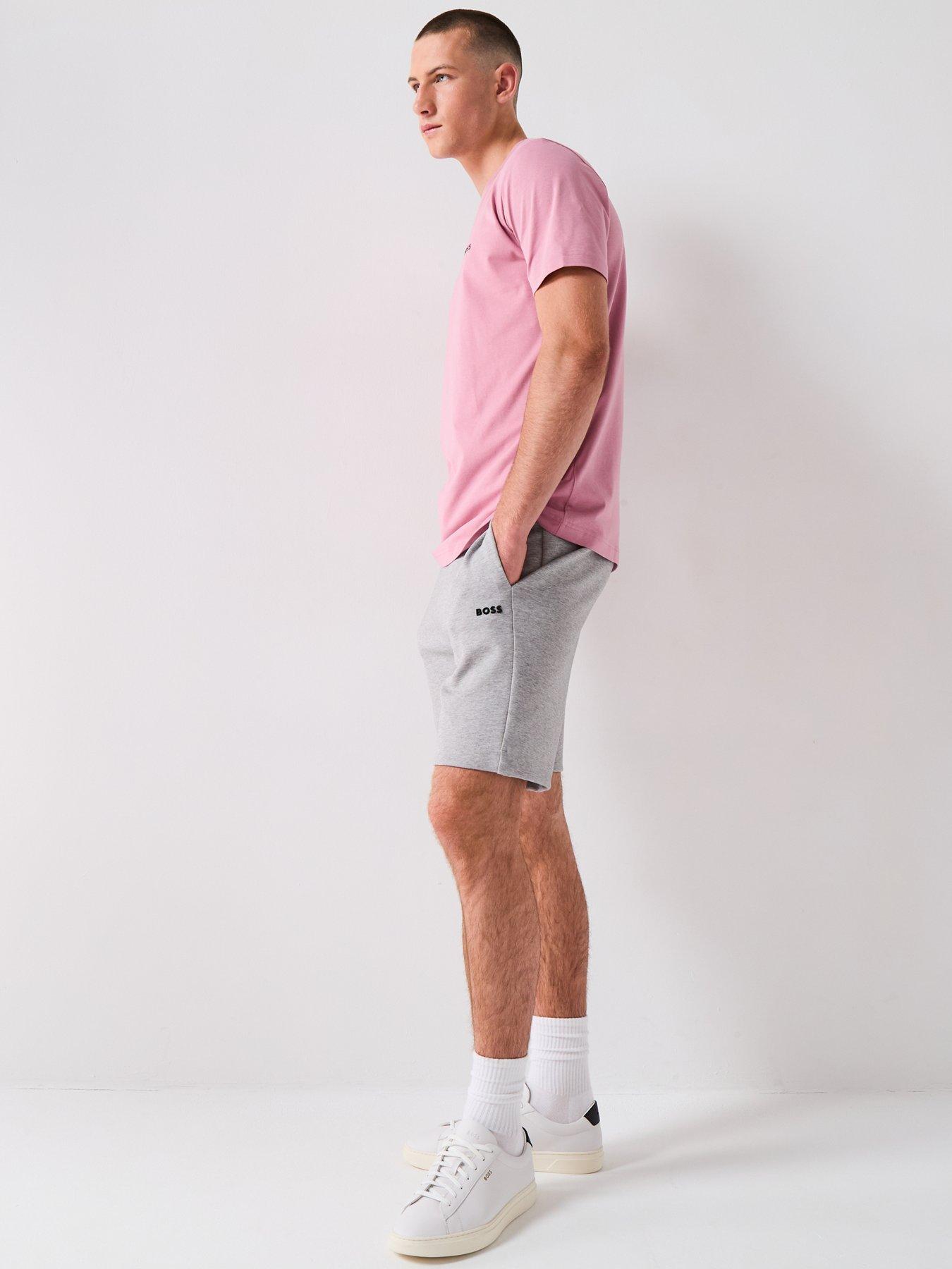 Image 4 of 4 of BOSS Shorts Zone Regular Fit Jersey Shorts - Light Grey