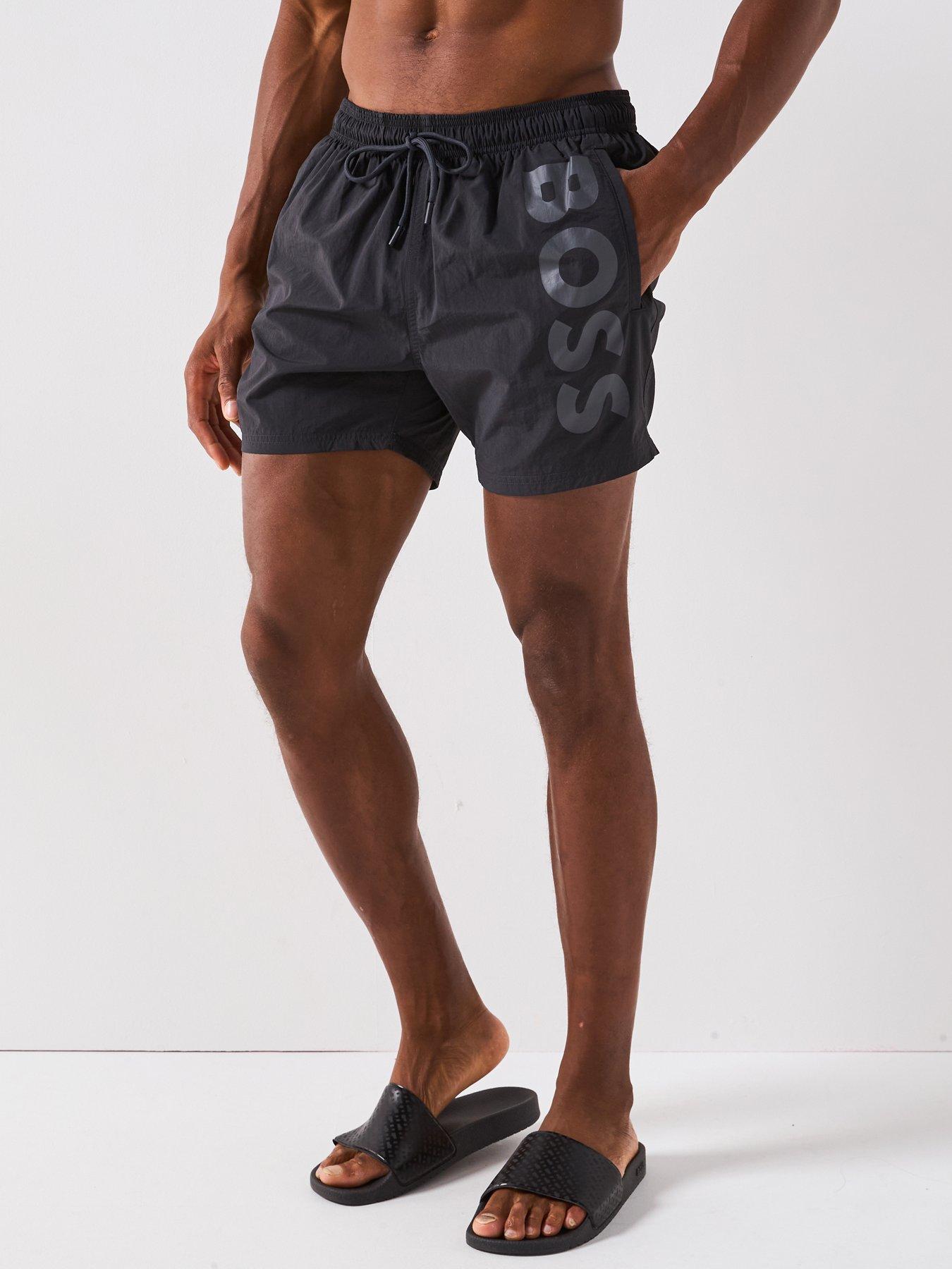 Image 1 of 6 of BOSS Octopus Swim Shorts - Grey