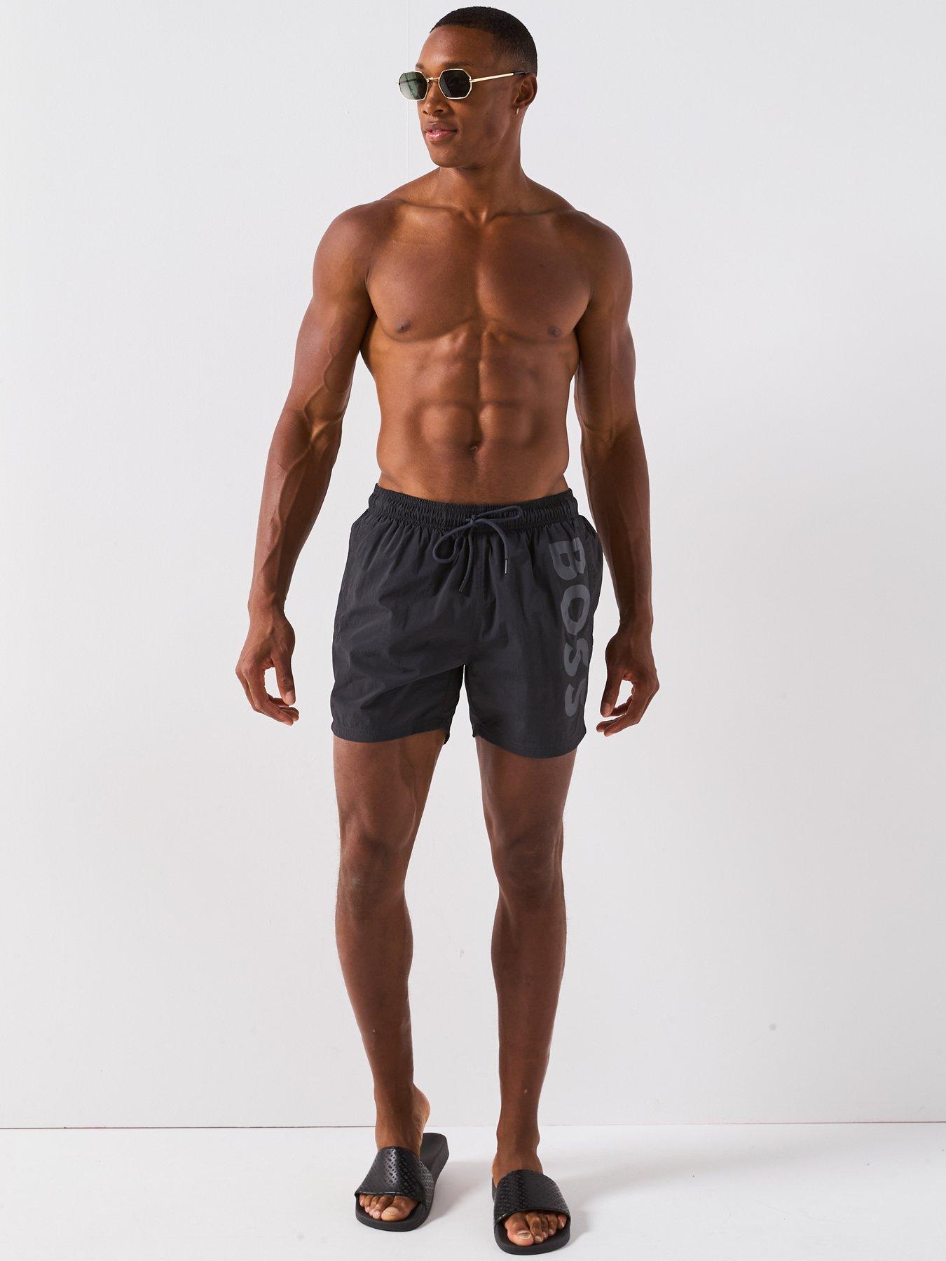 Image 3 of 6 of BOSS Octopus Swim Shorts - Grey
