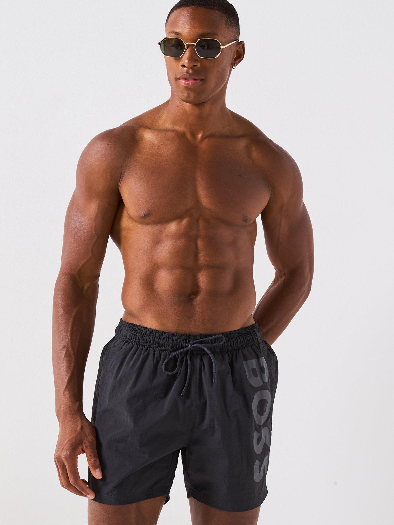 Image 5 of 6 of BOSS Octopus Swim Shorts - Grey