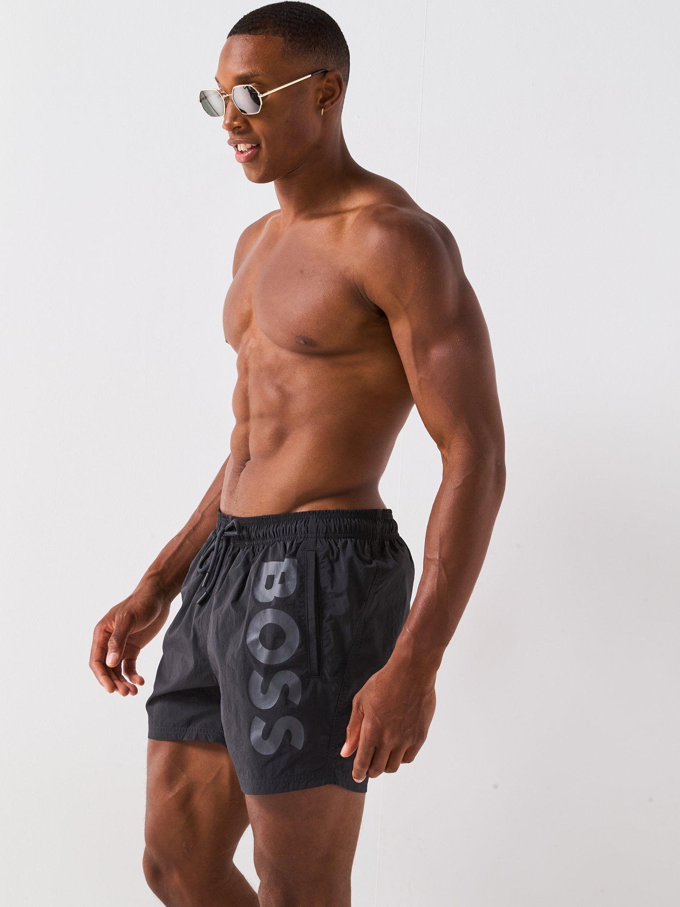 Image 6 of 6 of BOSS Octopus Swim Shorts - Grey