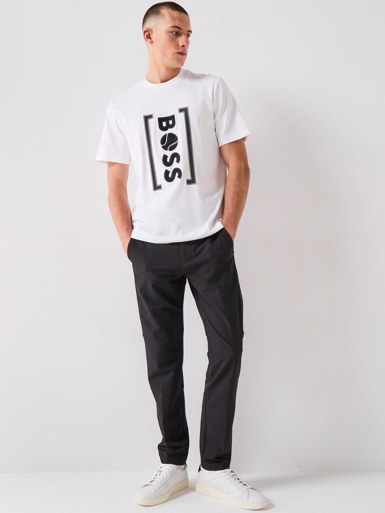 Image 3 of 5 of BOSS Commuter Regular Fit Techlite Trousers - Black