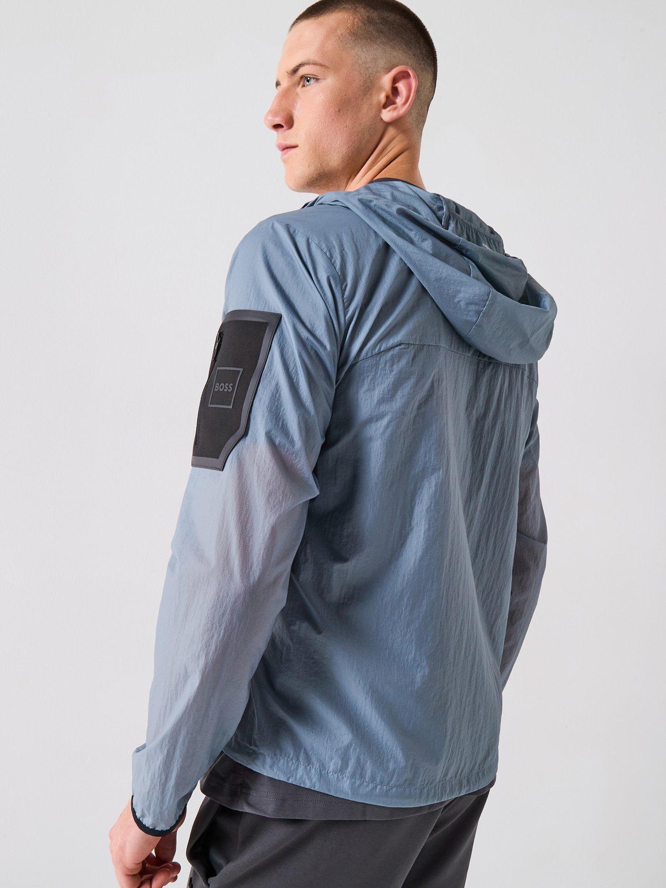 Image 2 of 6 of BOSS Boss Airynix Jacket Lightweight Jacket - Light Grey