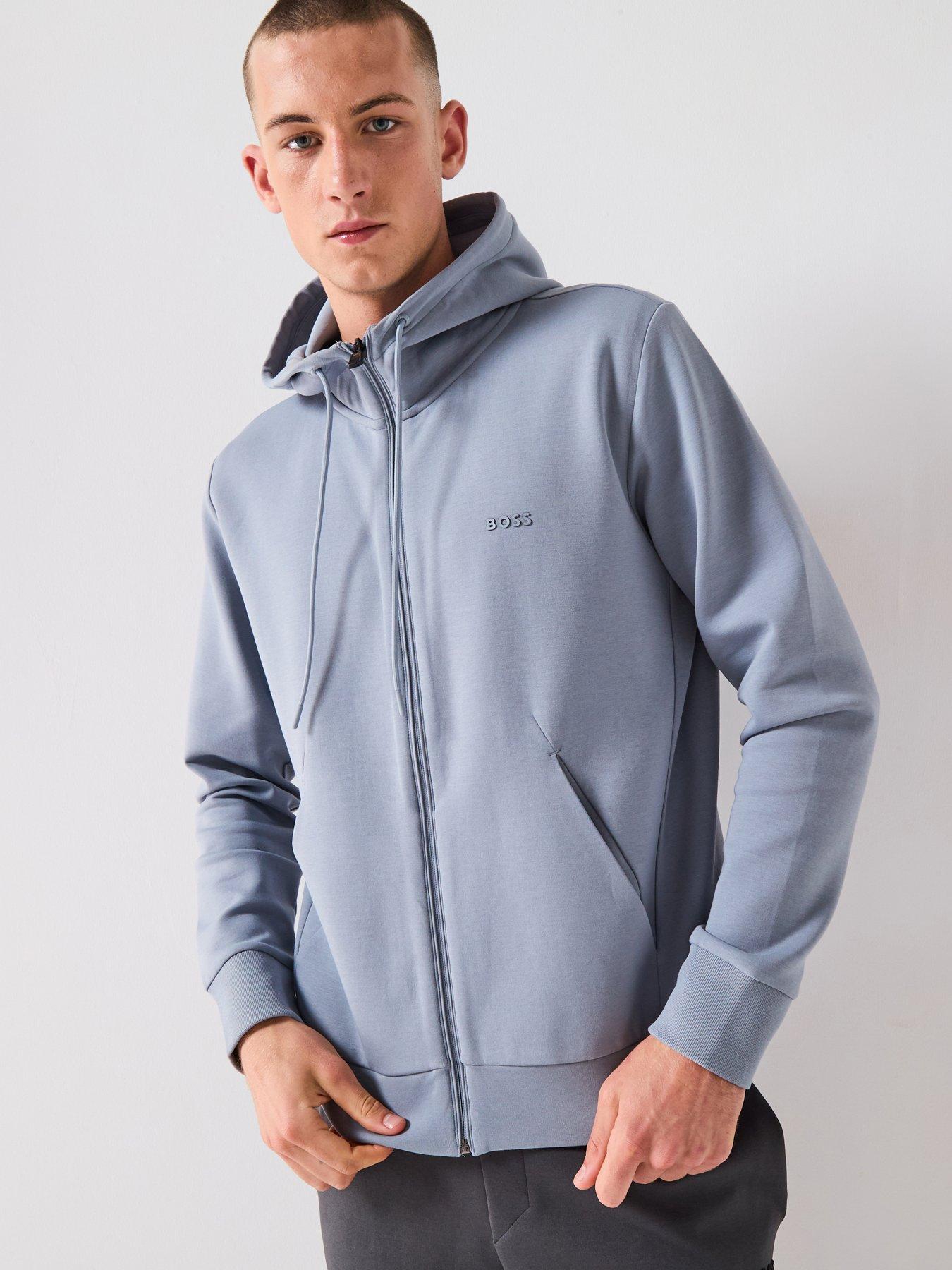 boss-saggy-regular-fit-zip-thru-hoodie-light-greyfront
