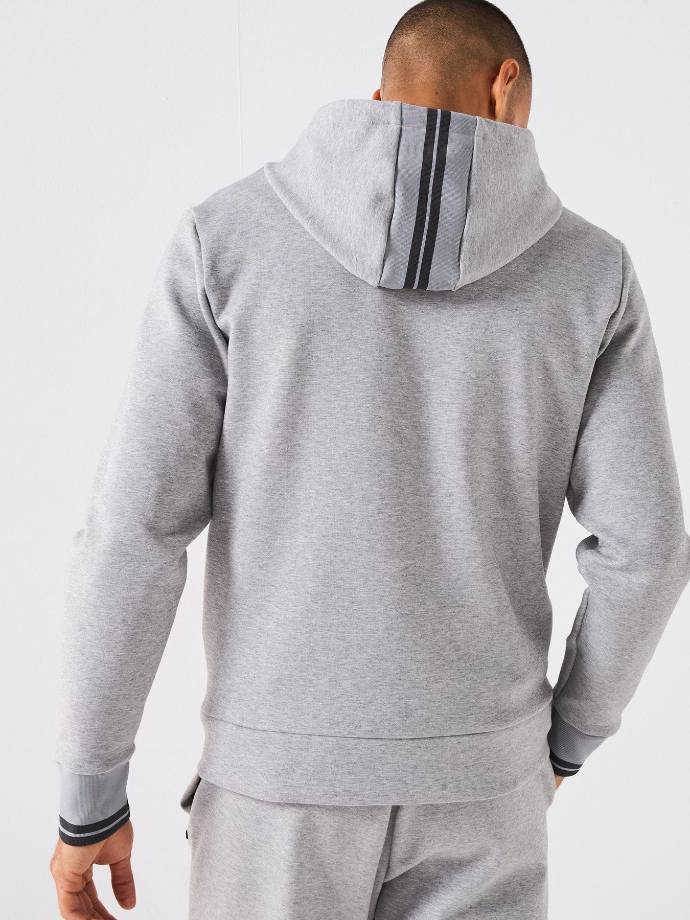 Image 2 of 6 of BOSS Zone Full Zip Regular Fit Hoodie - Dark Grey