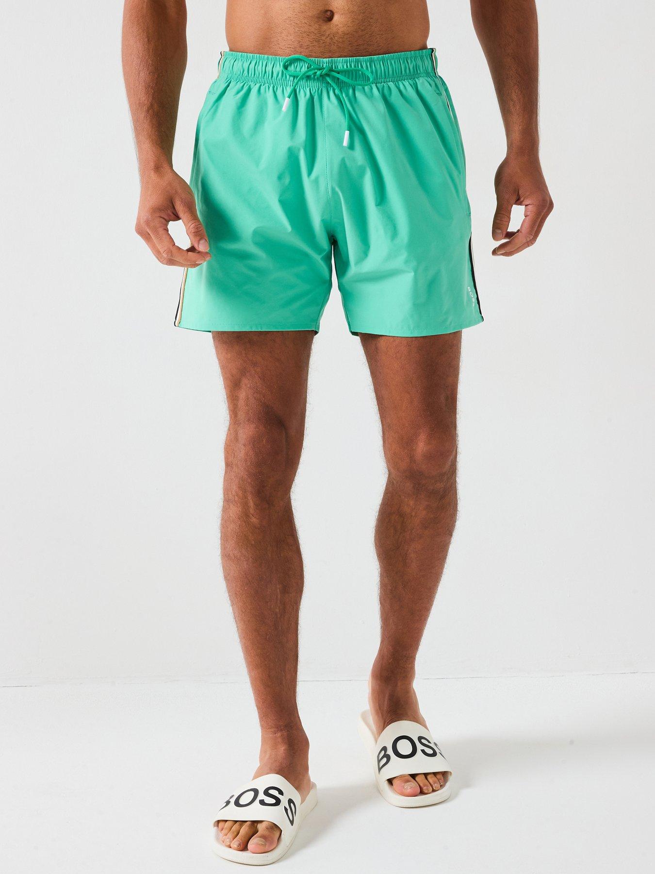 BOSS Iconic Mid Length Swimshorts - Grey