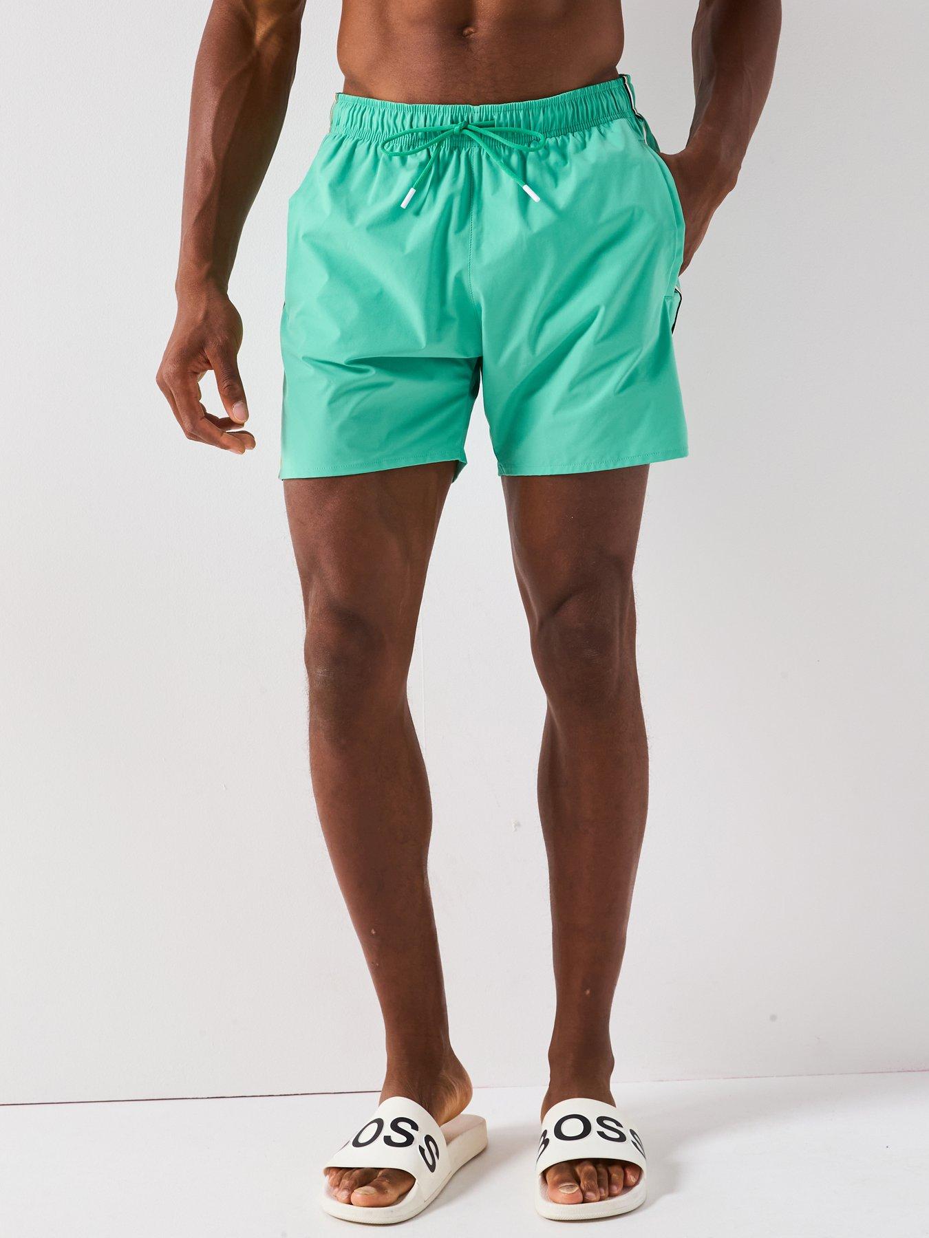 boss-iconic-mid-length-swimshorts-green