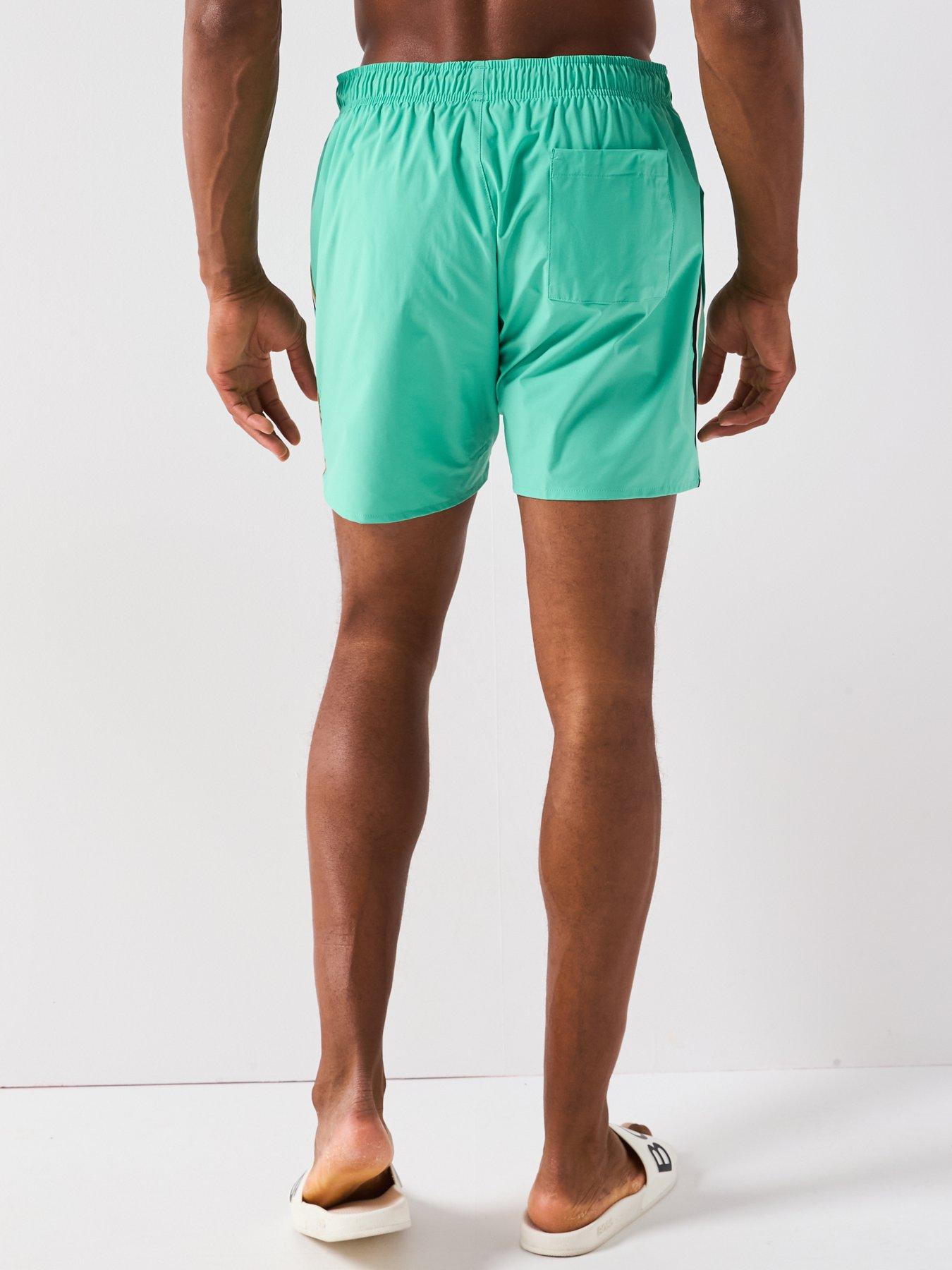 boss-iconic-mid-length-swimshorts-greenstillFront