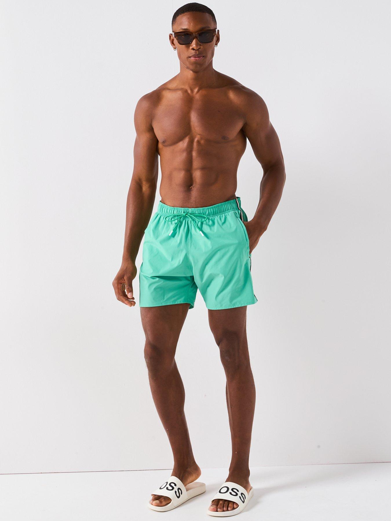 boss-iconic-mid-length-swimshorts-greenback