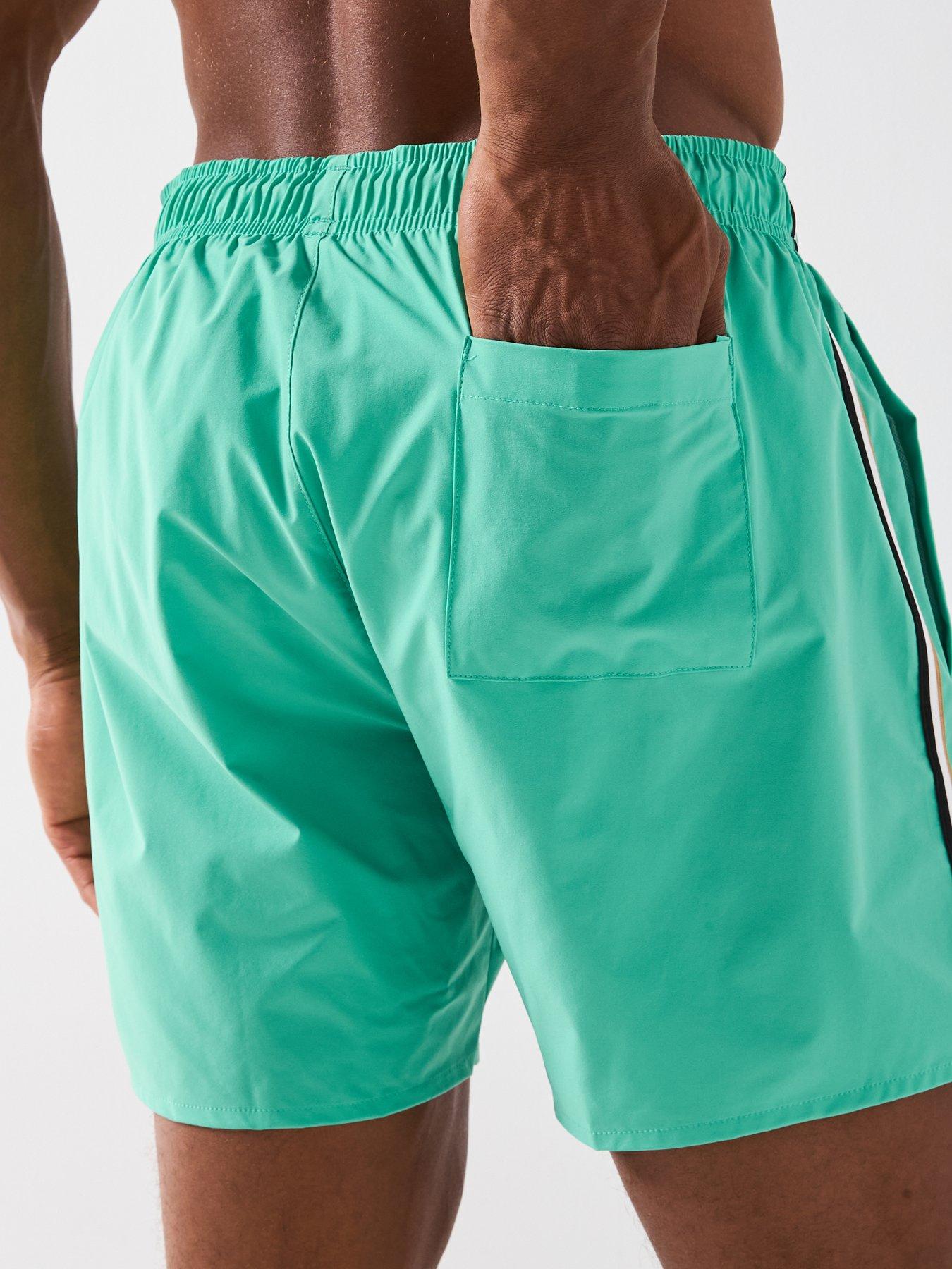 boss-iconic-mid-length-swimshorts-greendetail