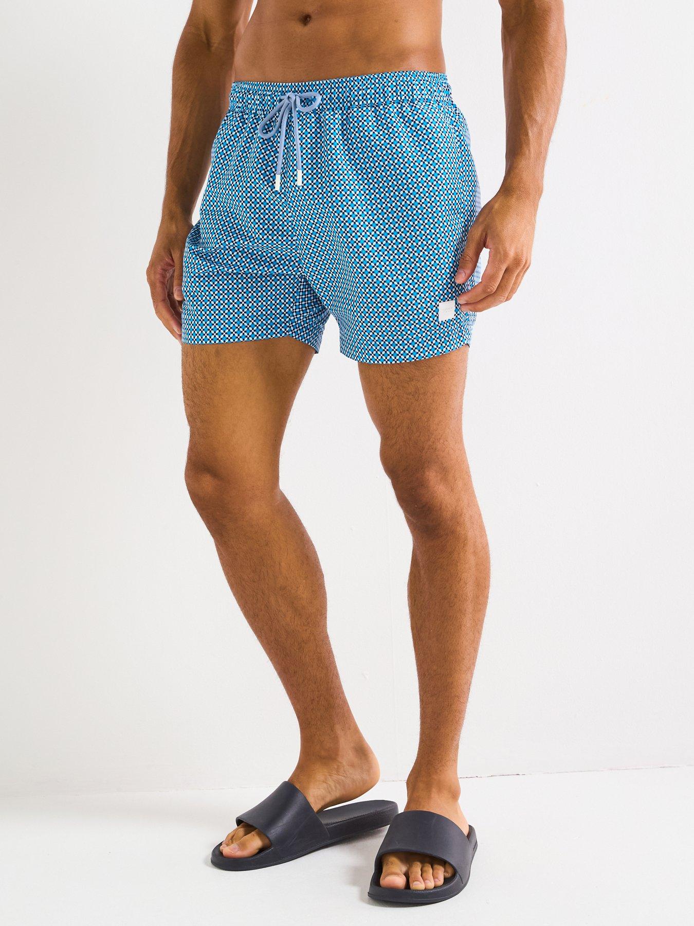 undefined Vibe Allover Print Swim Shorts - Blue