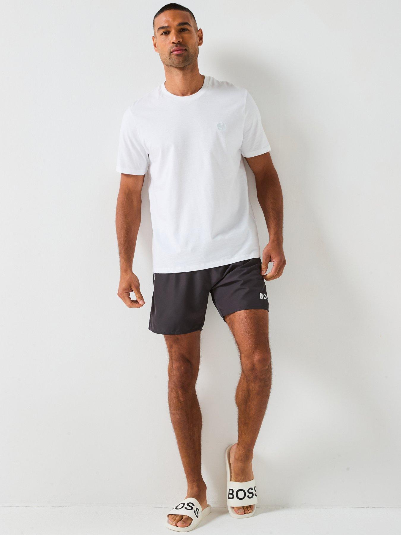 Image 3 of 6 of BOSS Starfish Swim Shorts - Grey