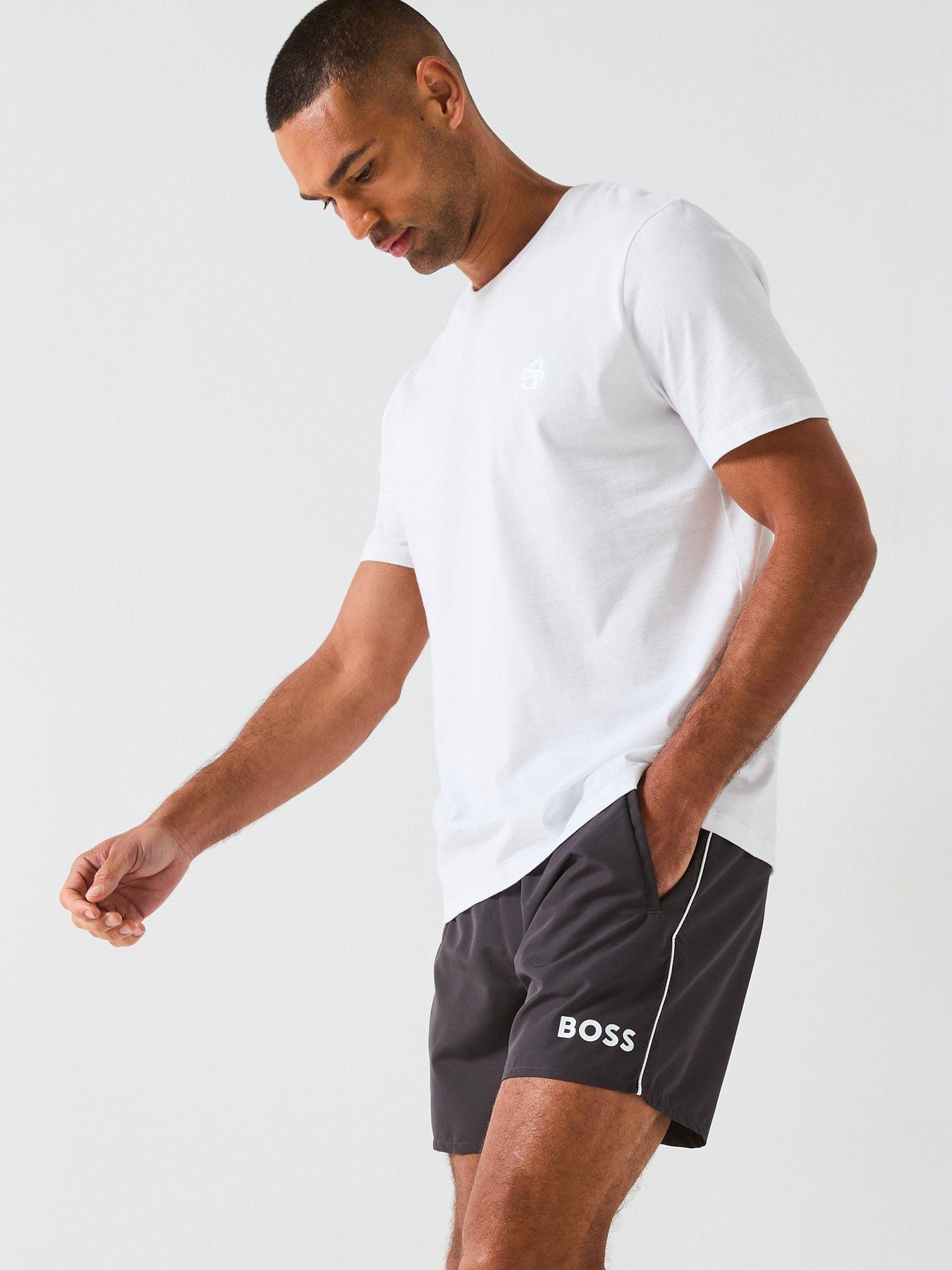 Image 5 of 6 of BOSS Starfish Swim Shorts - Grey