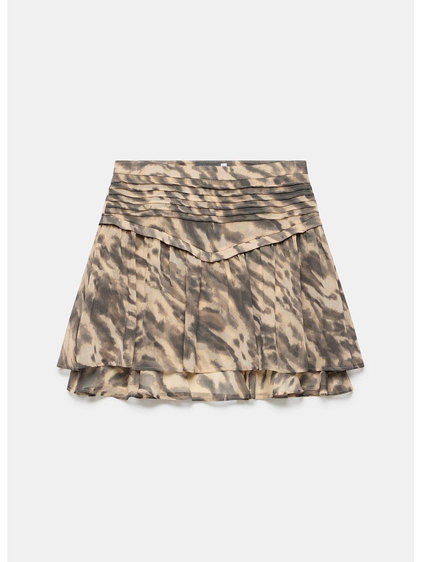 mint-velvet-neutral-animal-print-mini-skirtdetail