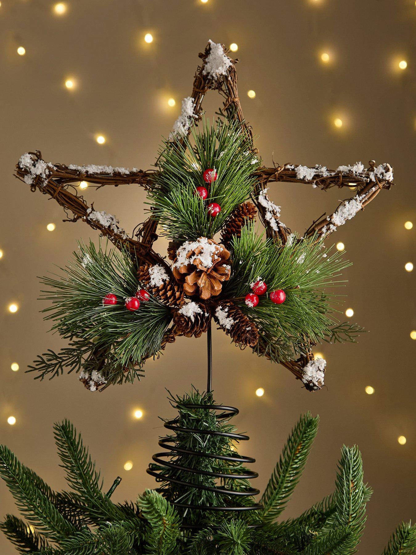 Heaven Sends Pinecone Star Christmas Tree Topper - 50 cm