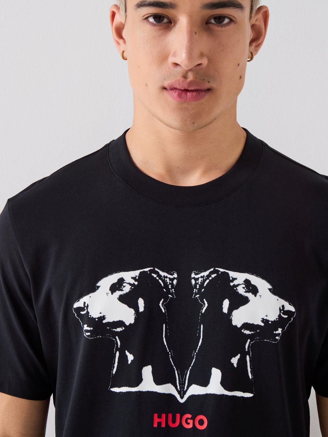 hugo-regular-fit-animal-print-dobero-t-shirt-black