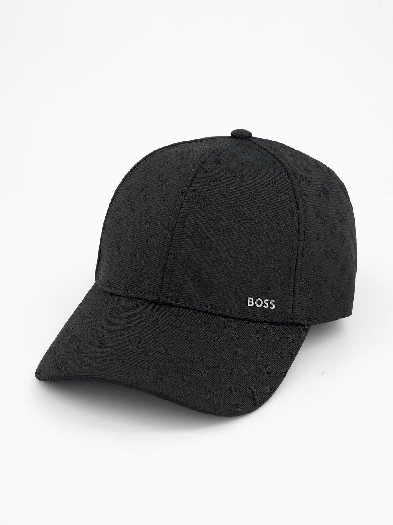 Image 1 of 4 of BOSS Zed All Over Monogram Cap - Black