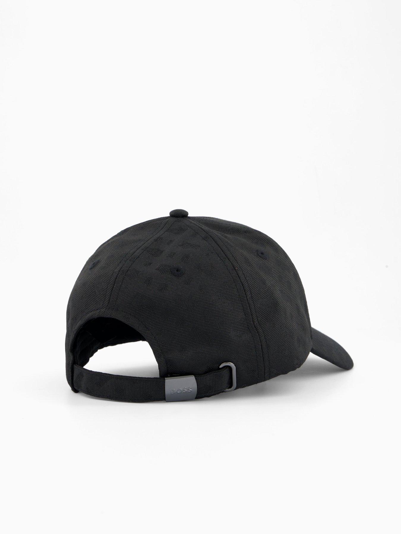 Image 4 of 4 of BOSS Zed All Over Monogram Cap - Black