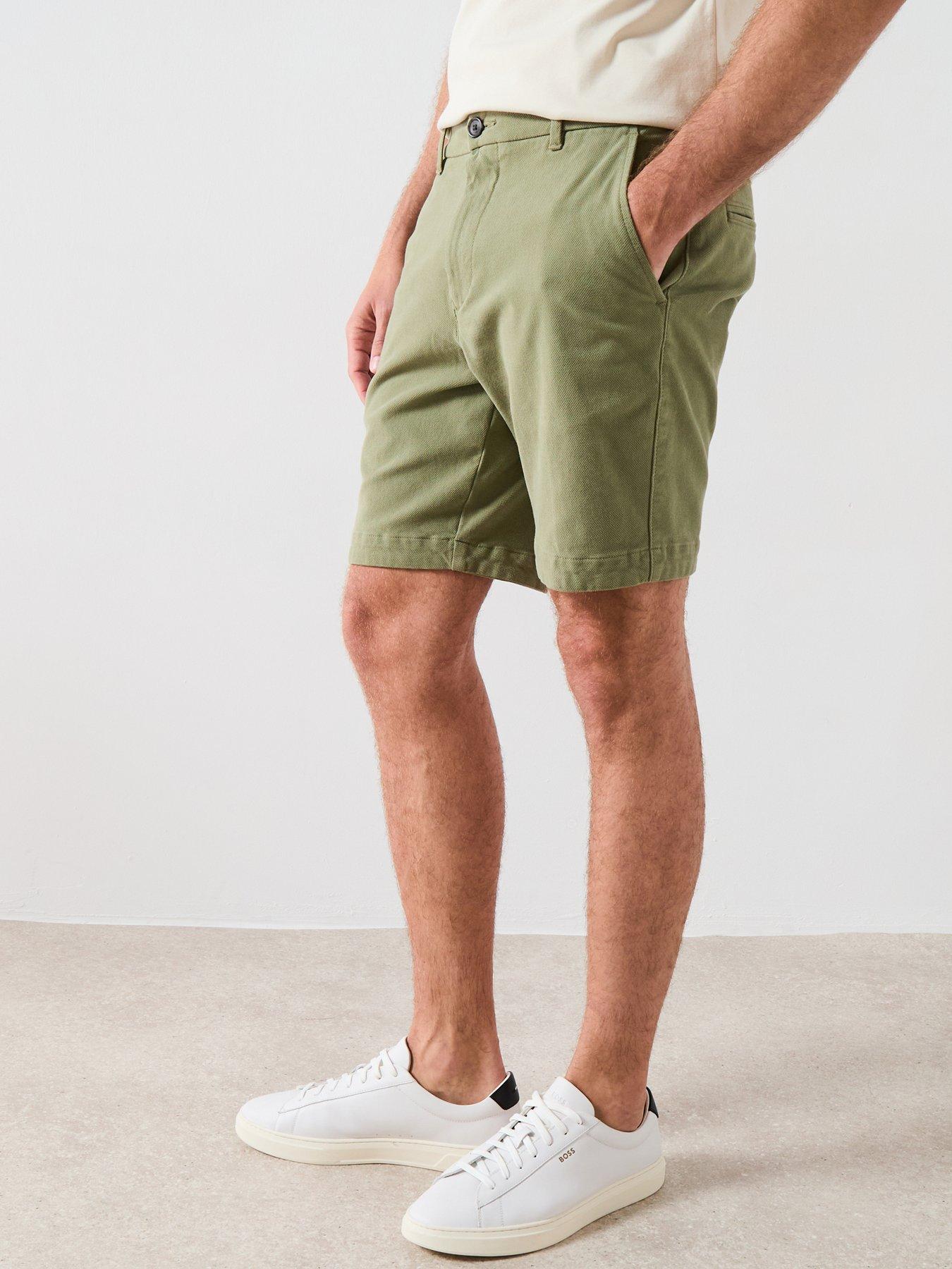 Image 1 of 5 of BOSS Slice Slim Fit Chino Shorts - Green