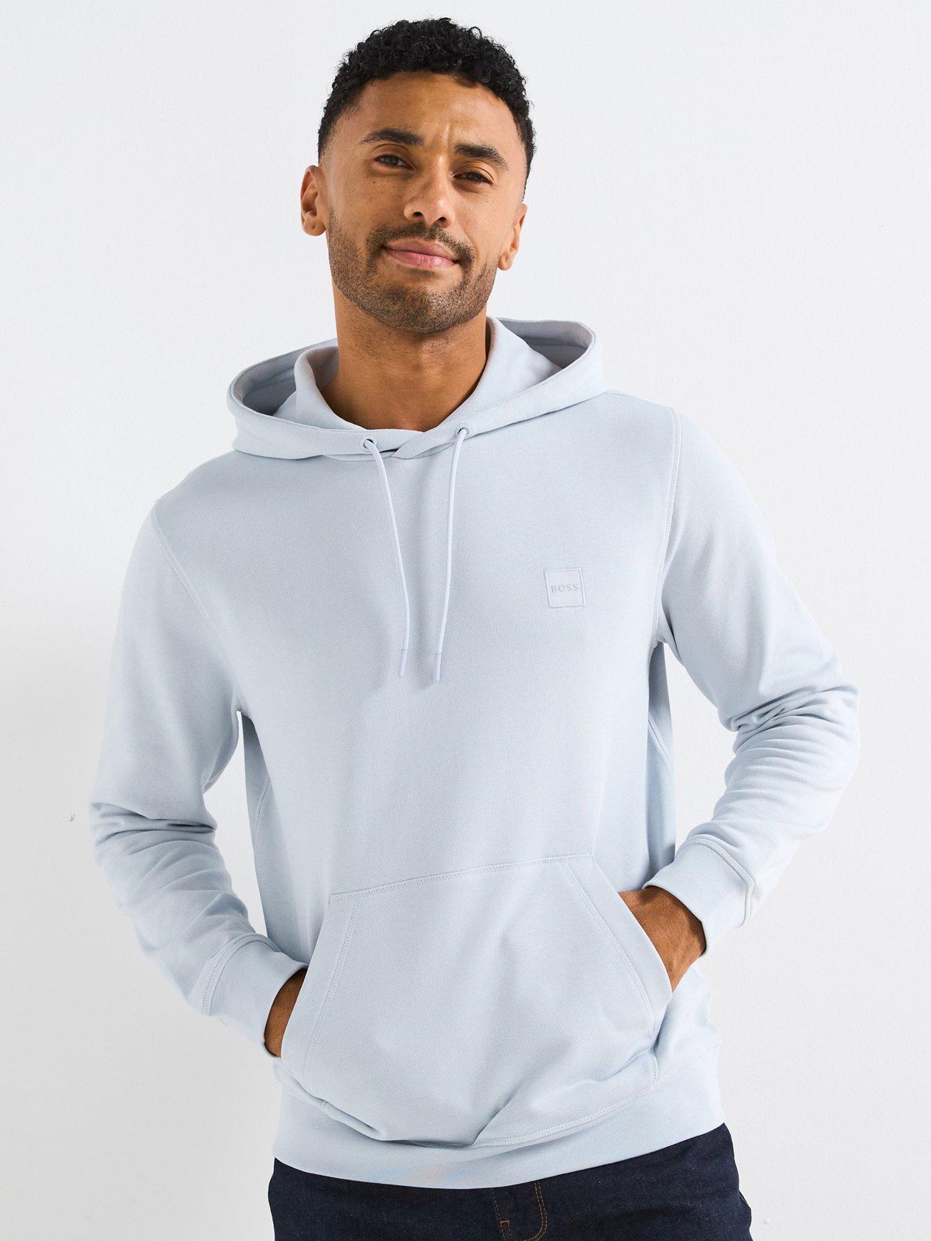 undefined Wetalk Overhead Tonal Logo Hoodie - Grey