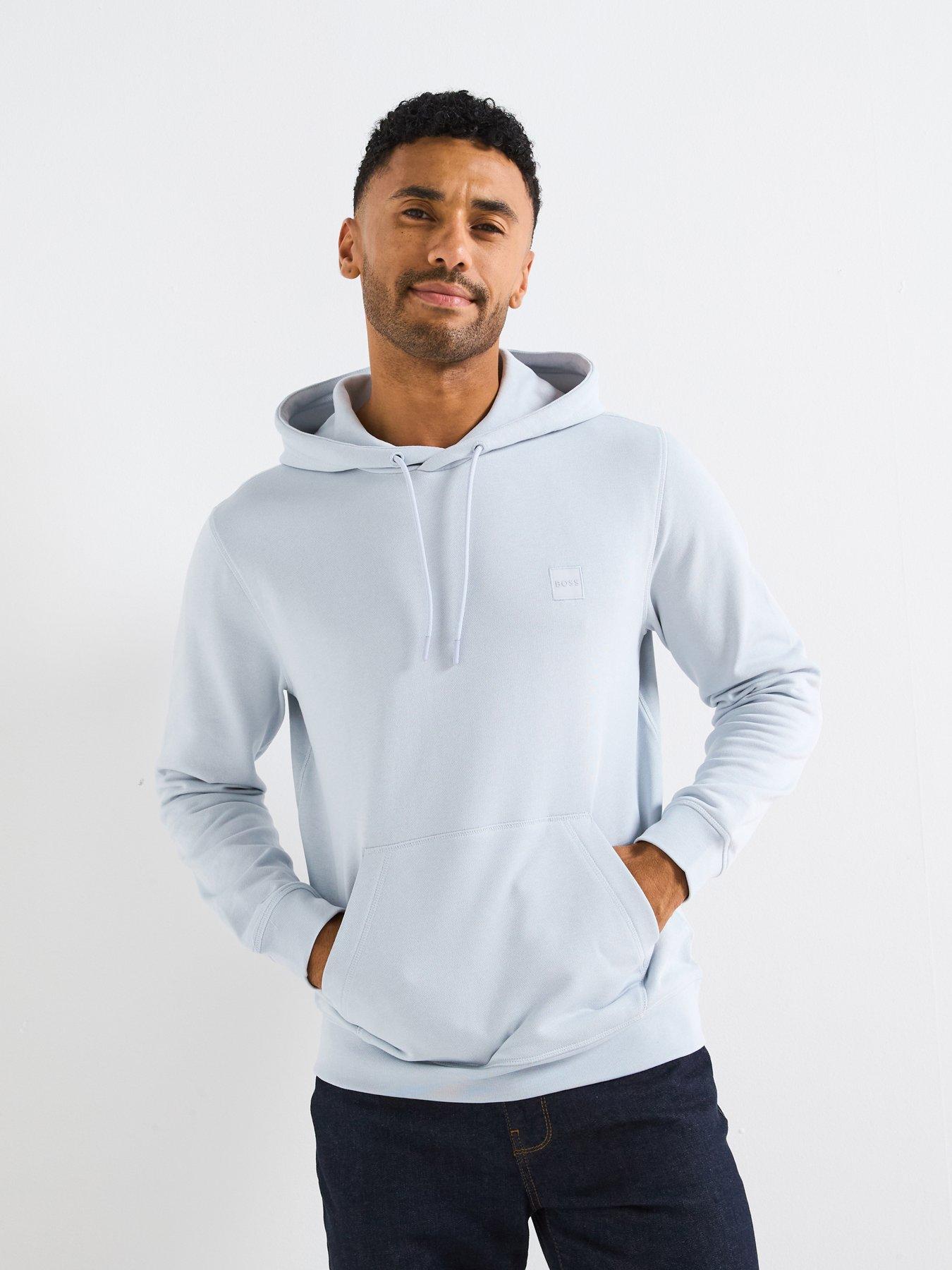 undefined Wetalk Overhead Tonal Logo Hoodie - Grey