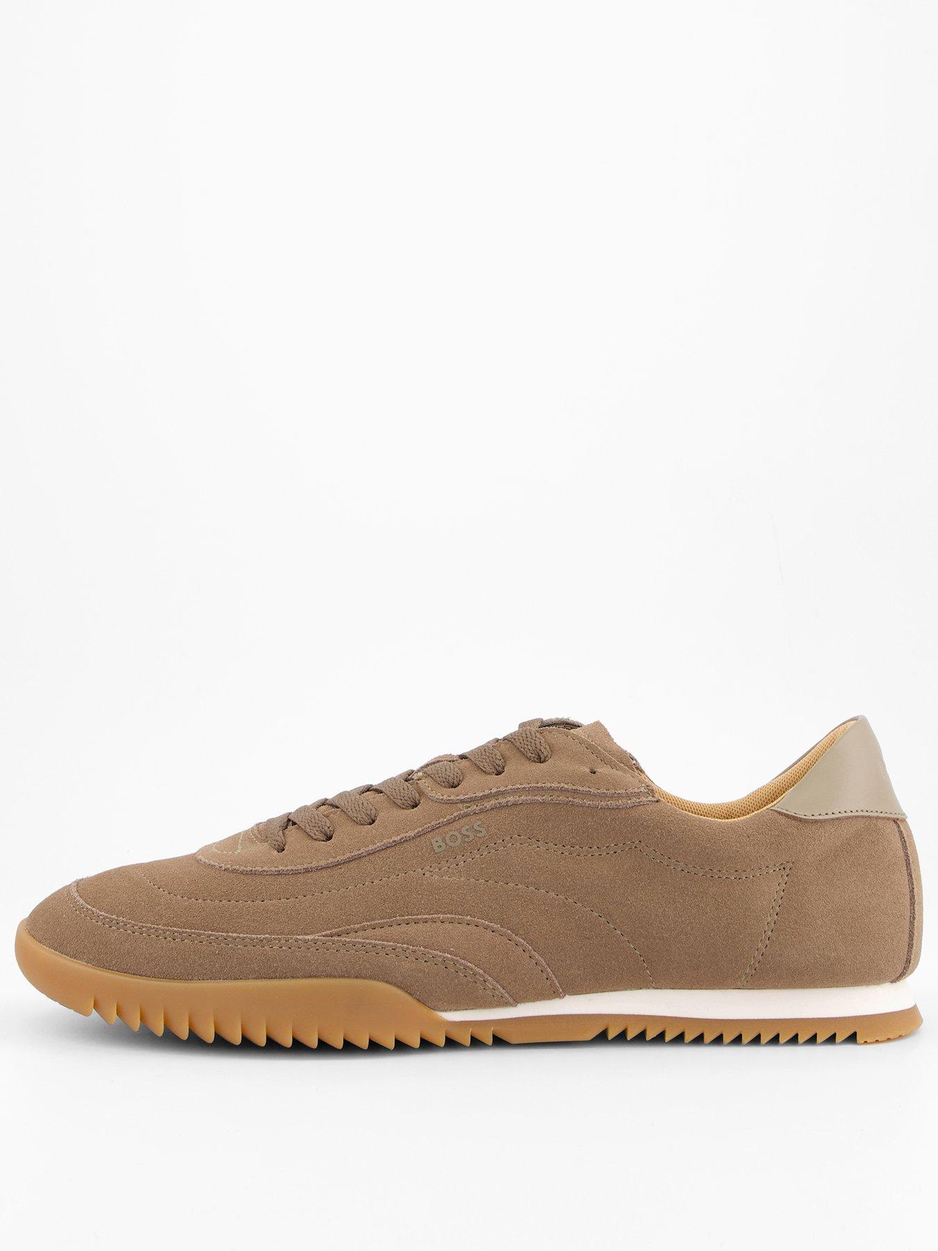BOSS Careton Suede Gumsole Trainers - Beige