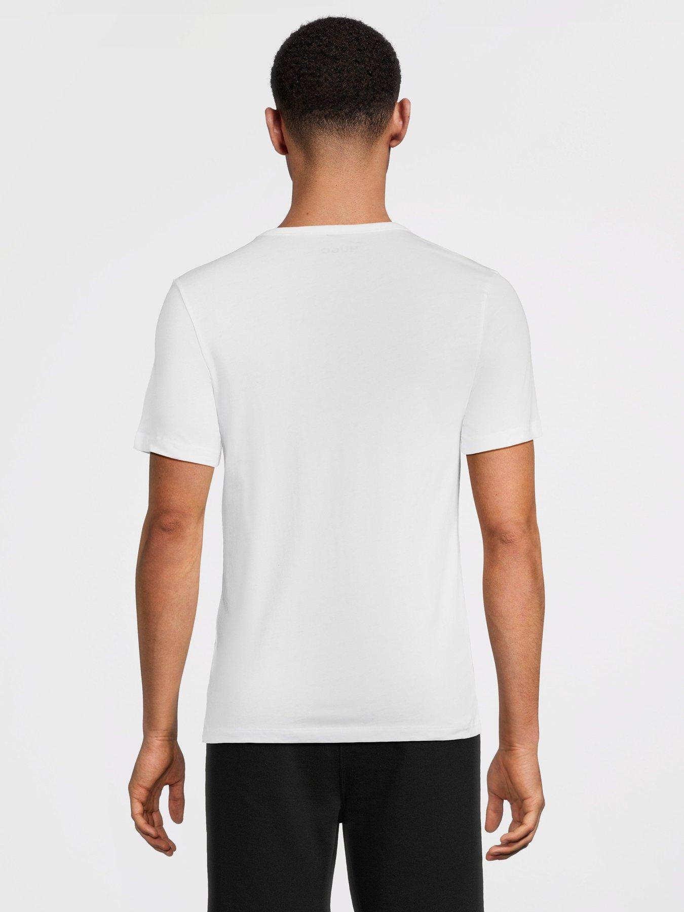 Image 3 of 6 of HUGO Bodywear Regular Fit 3 Pack T-Shirt - Assorted