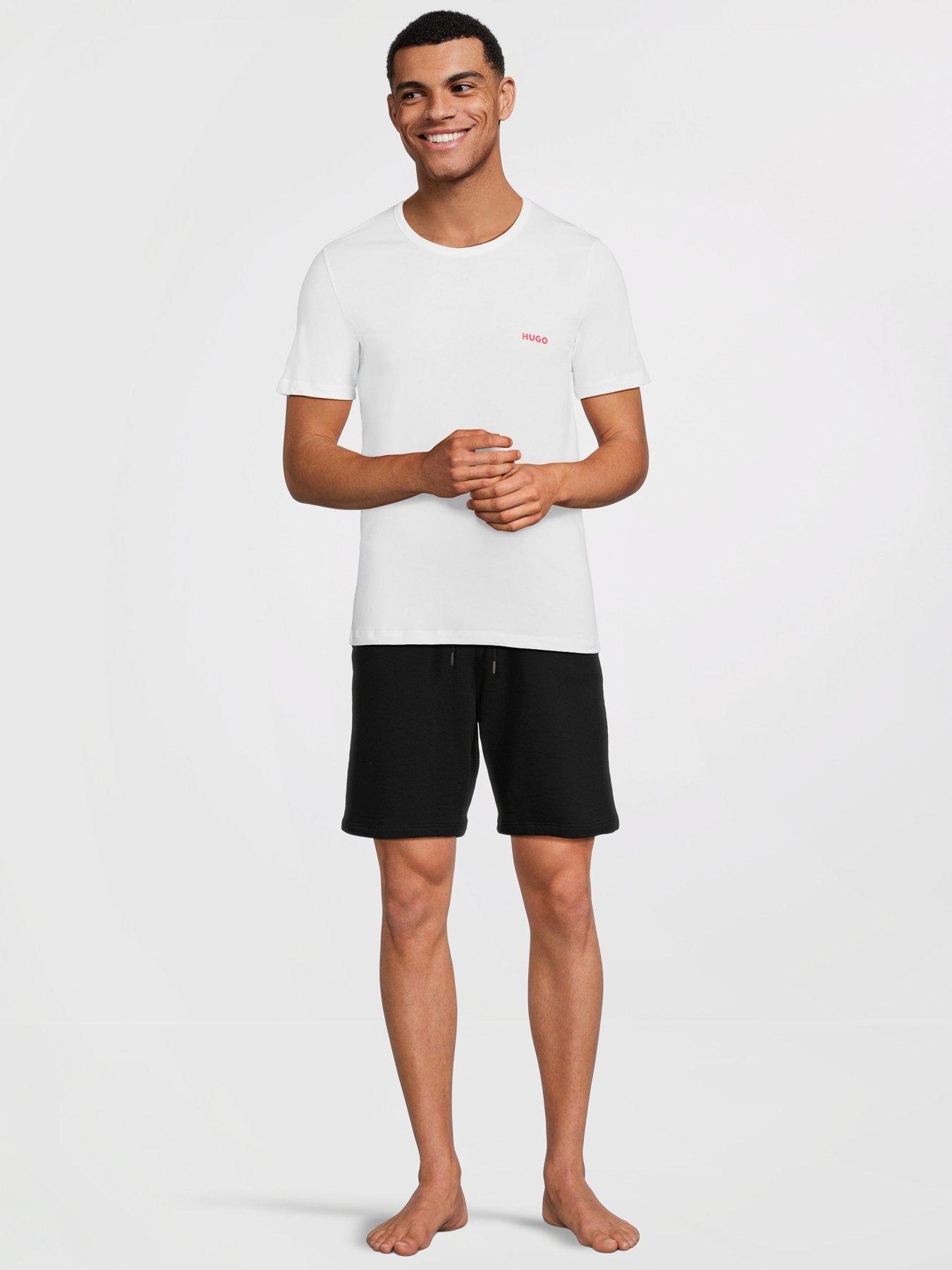 Image 4 of 6 of HUGO Bodywear Regular Fit 3 Pack T-Shirt - Assorted