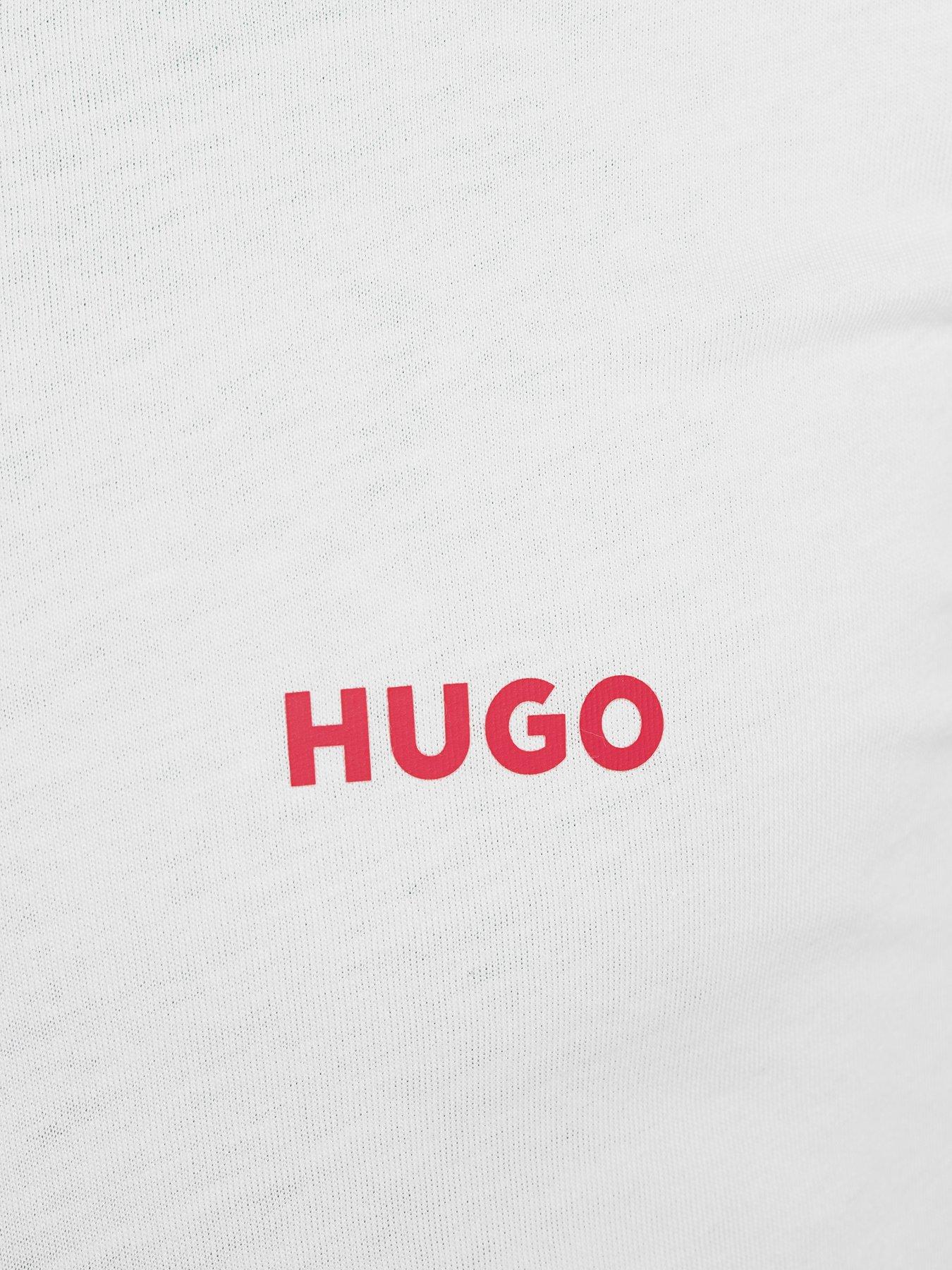 Image 6 of 6 of HUGO Bodywear Regular Fit 3 Pack T-Shirt - Assorted