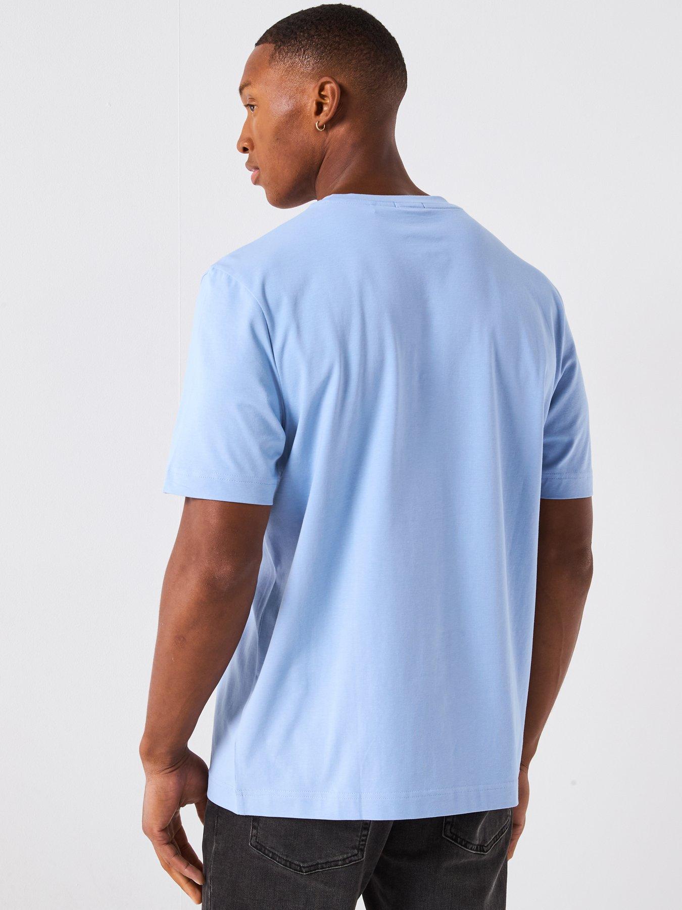 Image 2 of 6 of BOSS Tchup Relaxed Fit Centre Logo T-Shirt - Light Blue