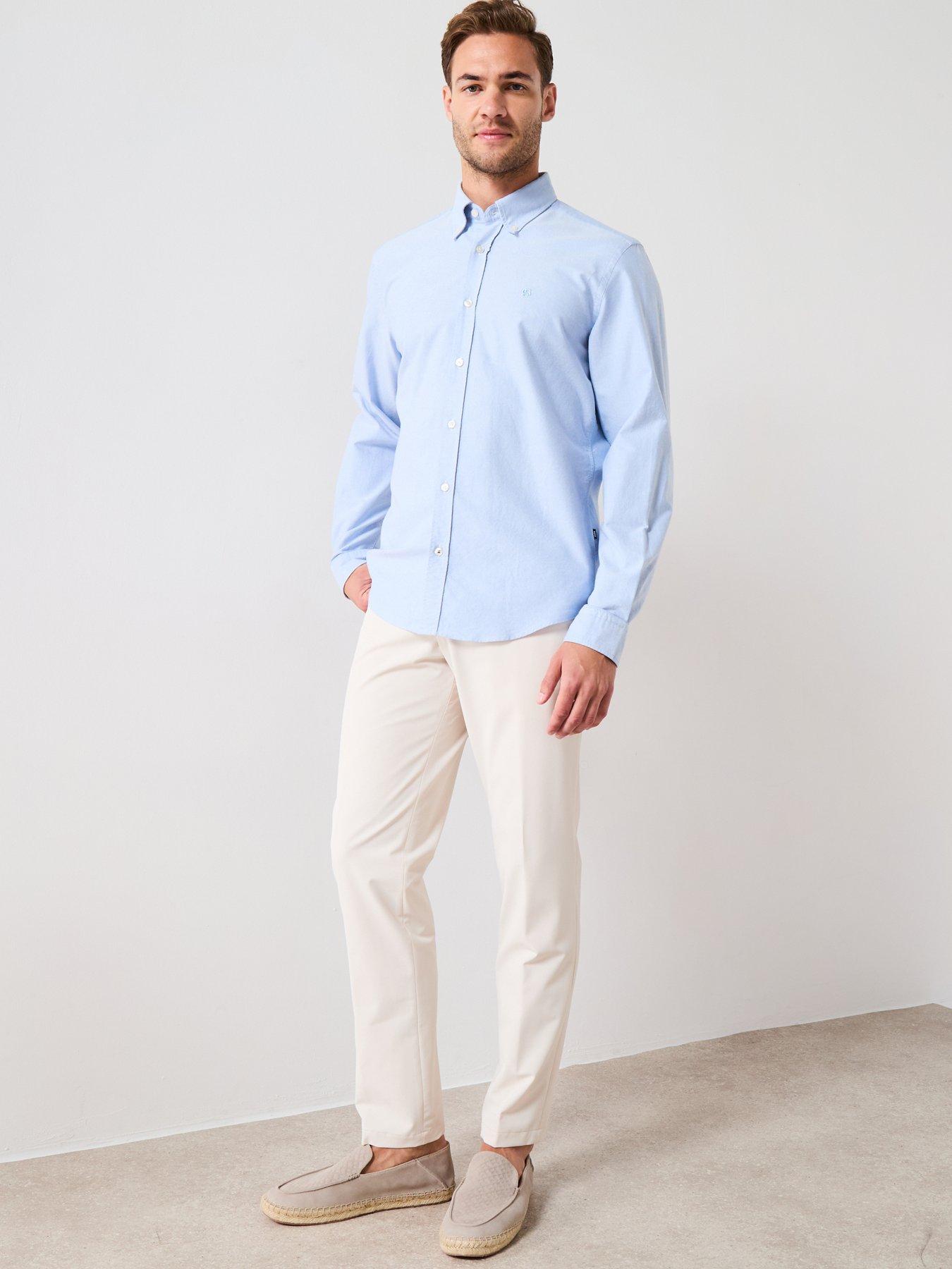 Image 3 of 5 of BOSS P-Genius Slim Fit Performance Tech Trousers - Cream
