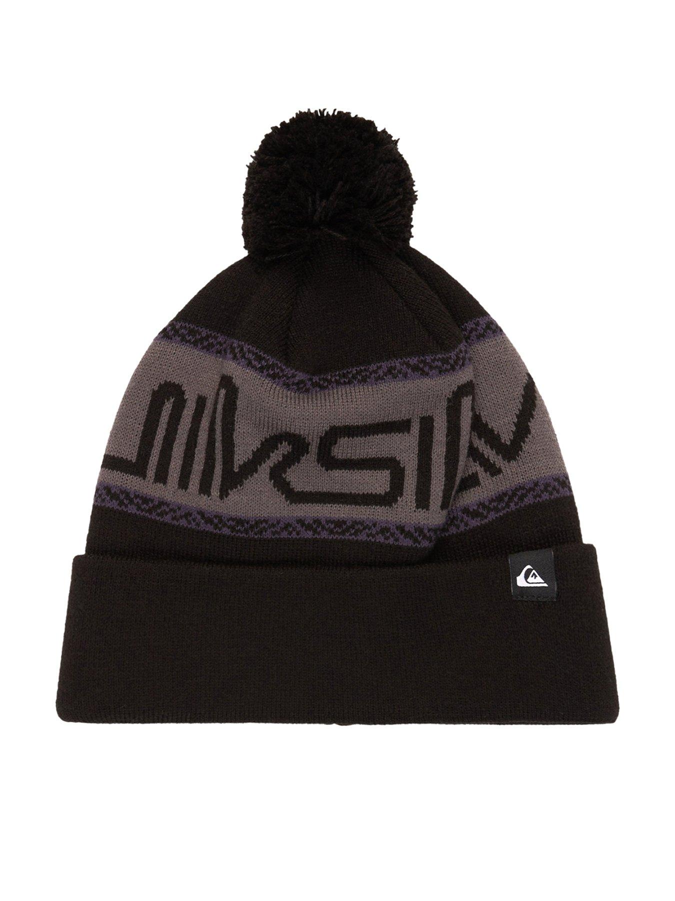 Quiksilver Mens Skiing Summit Beanie Hat - Black