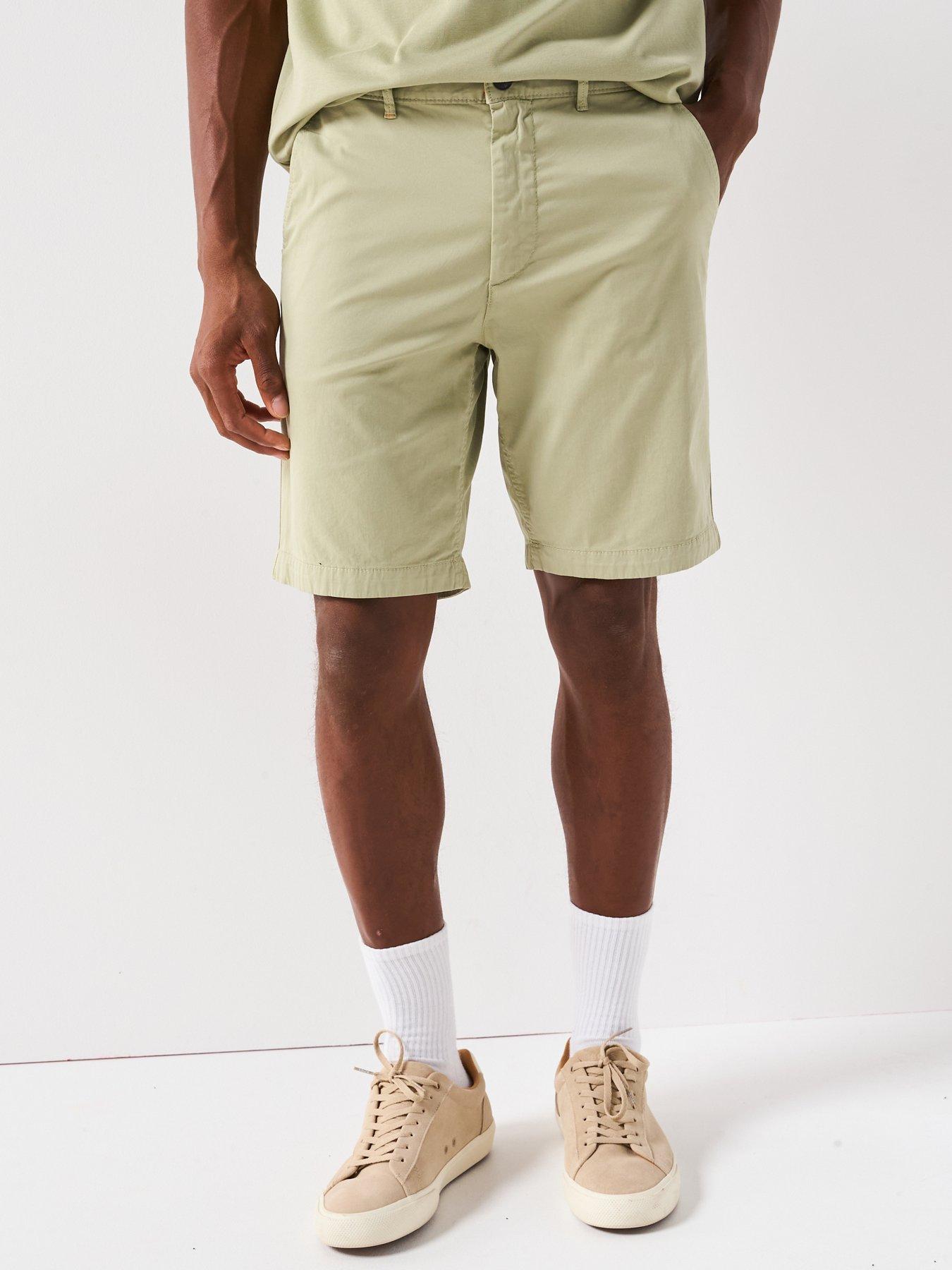 Image 1 of 6 of BOSS Chino Slim Fit Shorts - Green