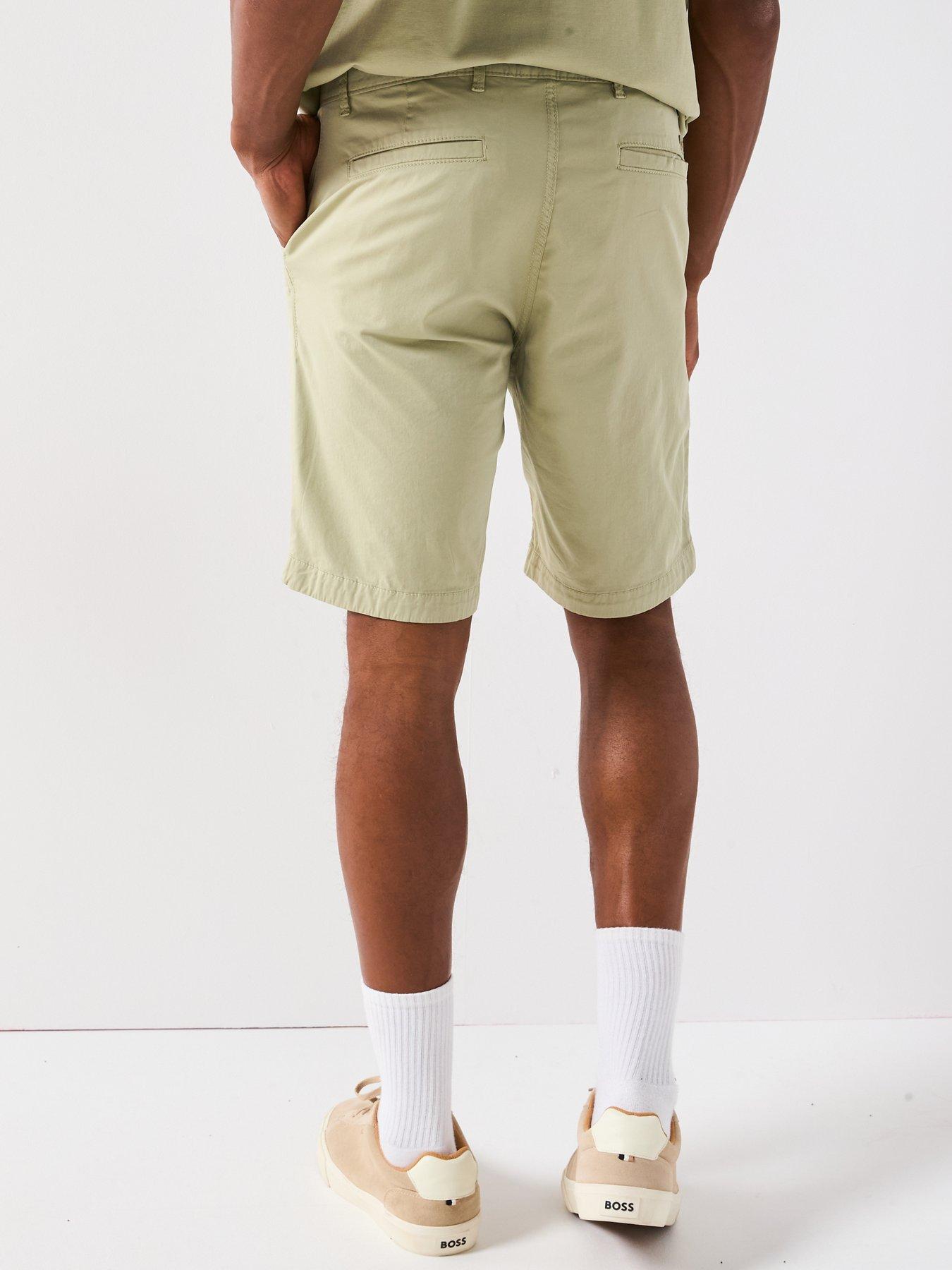 Image 2 of 6 of BOSS Chino Slim Fit Shorts - Green