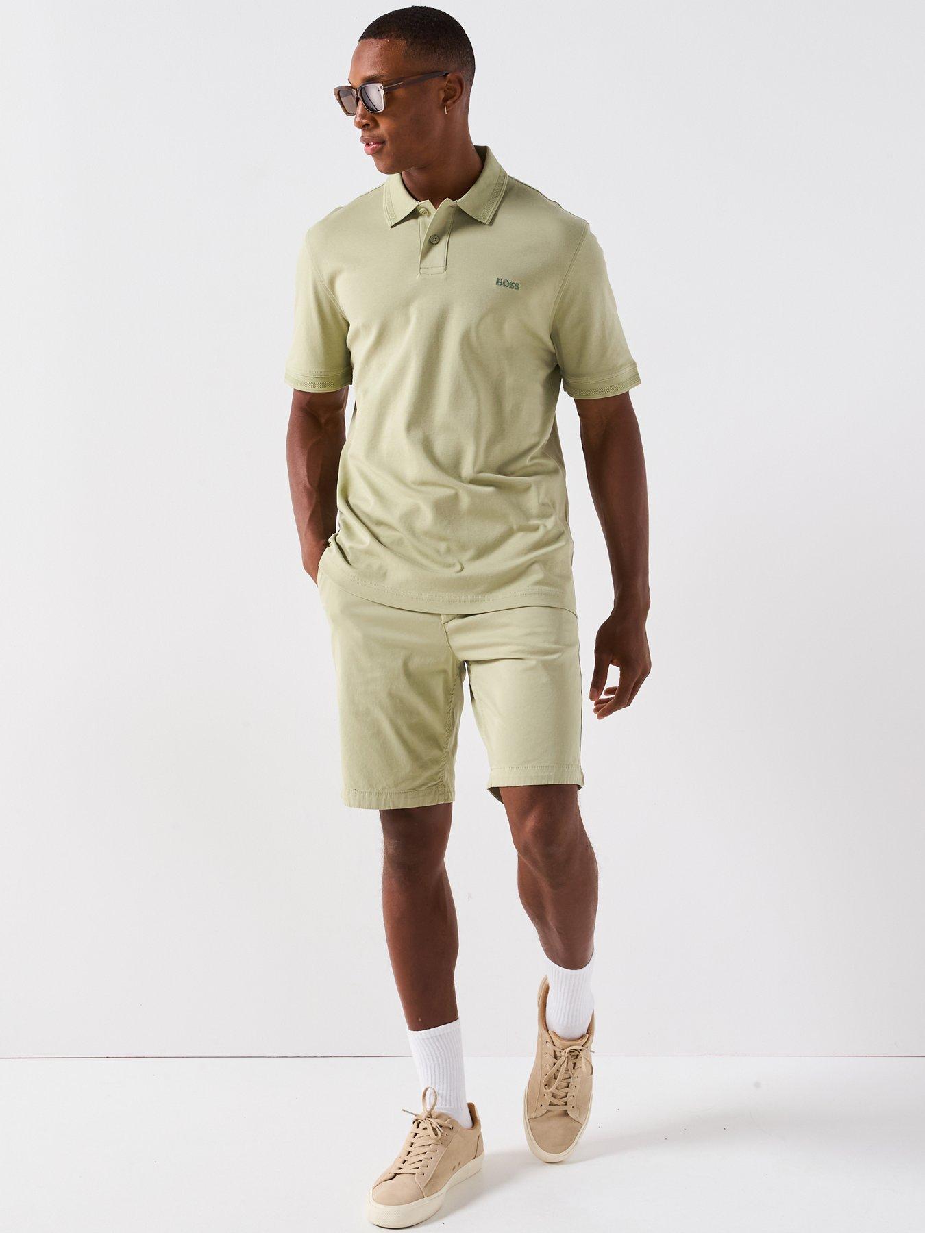 Image 3 of 6 of BOSS Chino Slim Fit Shorts - Green