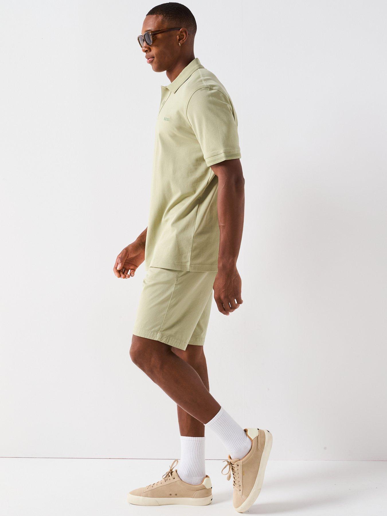 Image 5 of 6 of BOSS Chino Slim Fit Shorts - Green