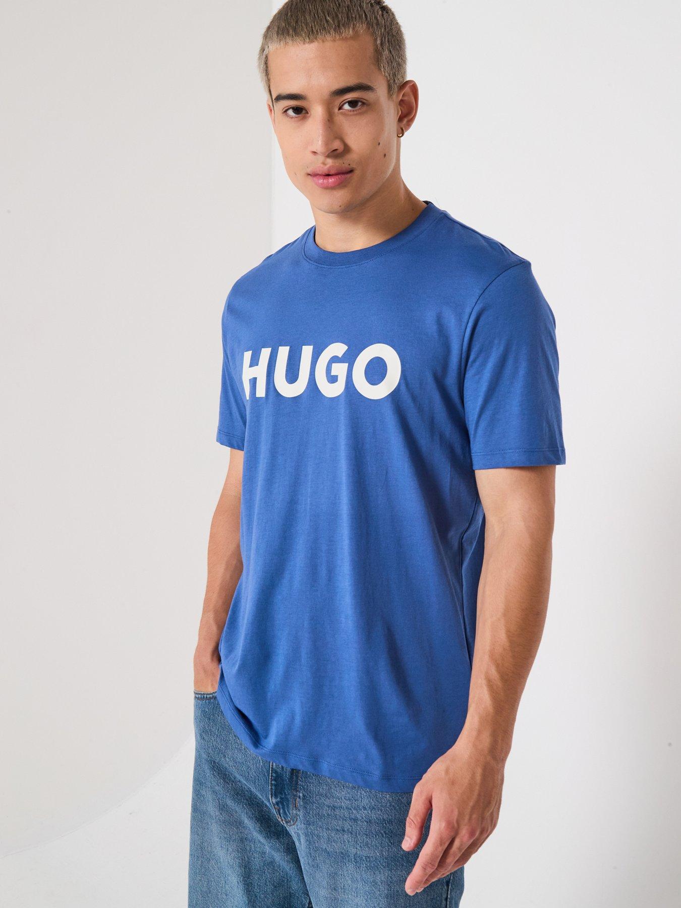 undefined Dulivio Regular Fit Large Logo T-shirt - Blue