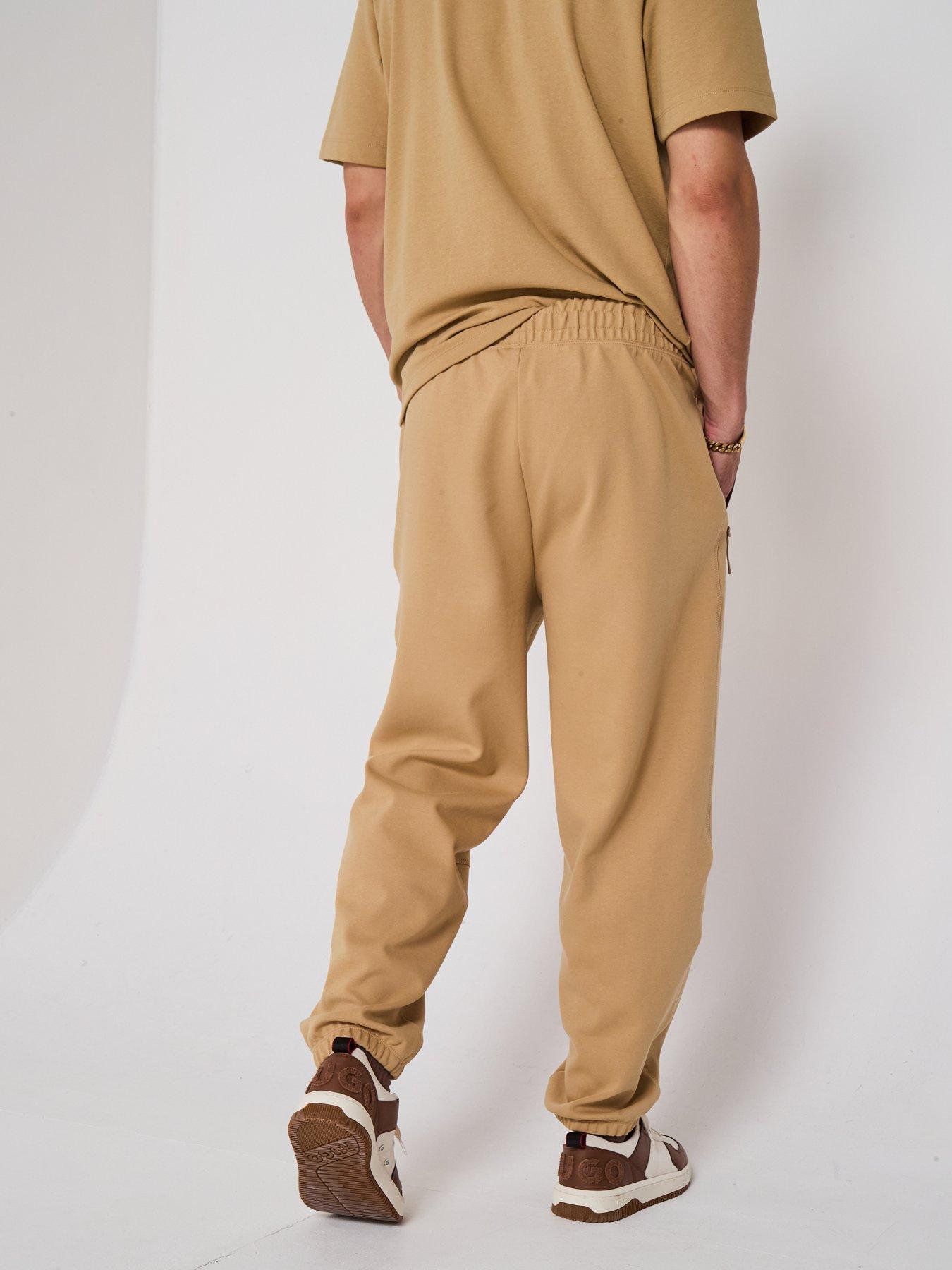 Image 2 of 6 of HUGO Relaxed Fit Dubrosi Tech Joggers - Beige