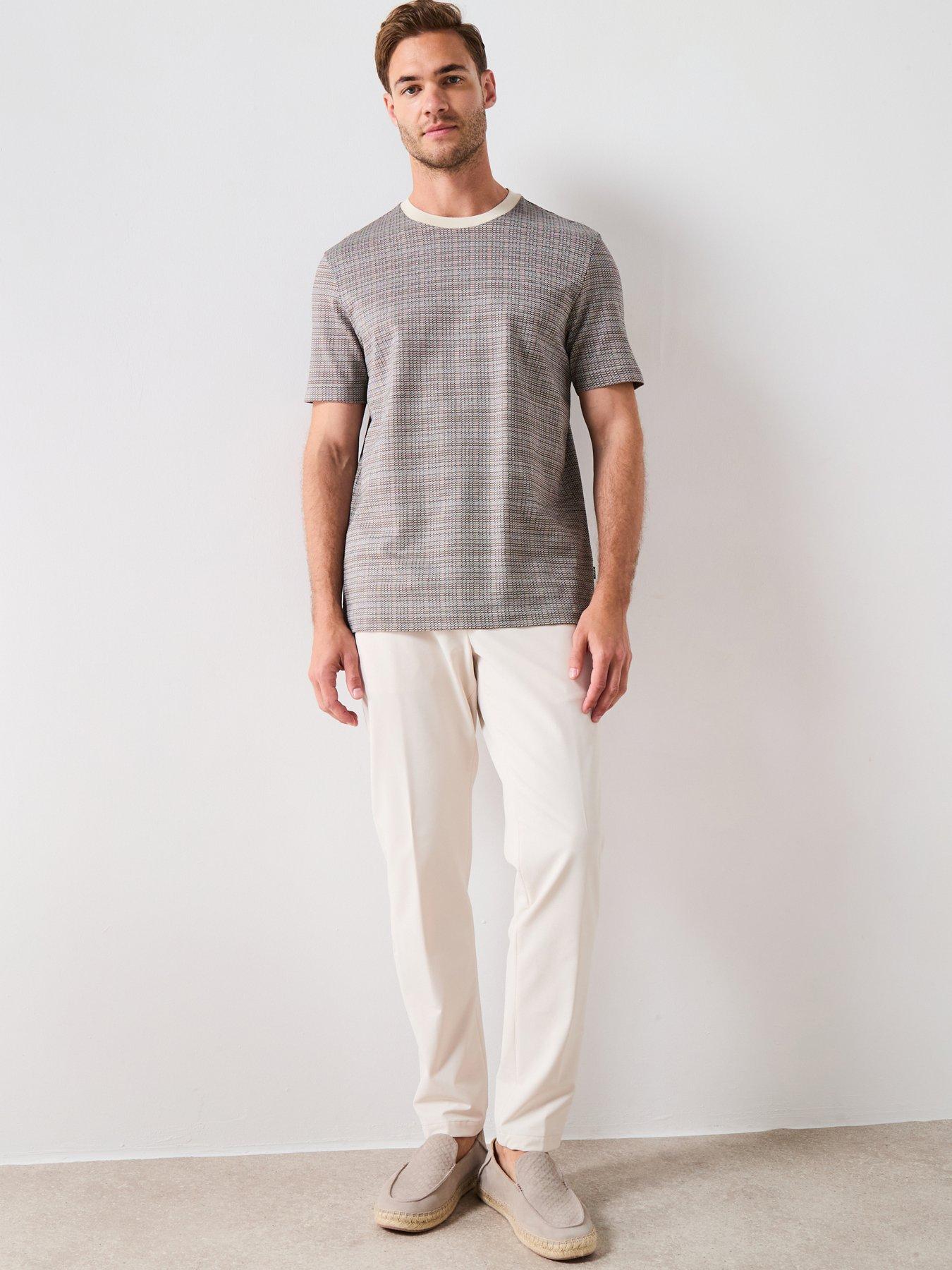 boss-mercerised-grid-print-short-sleeve-t-shirt-multiback