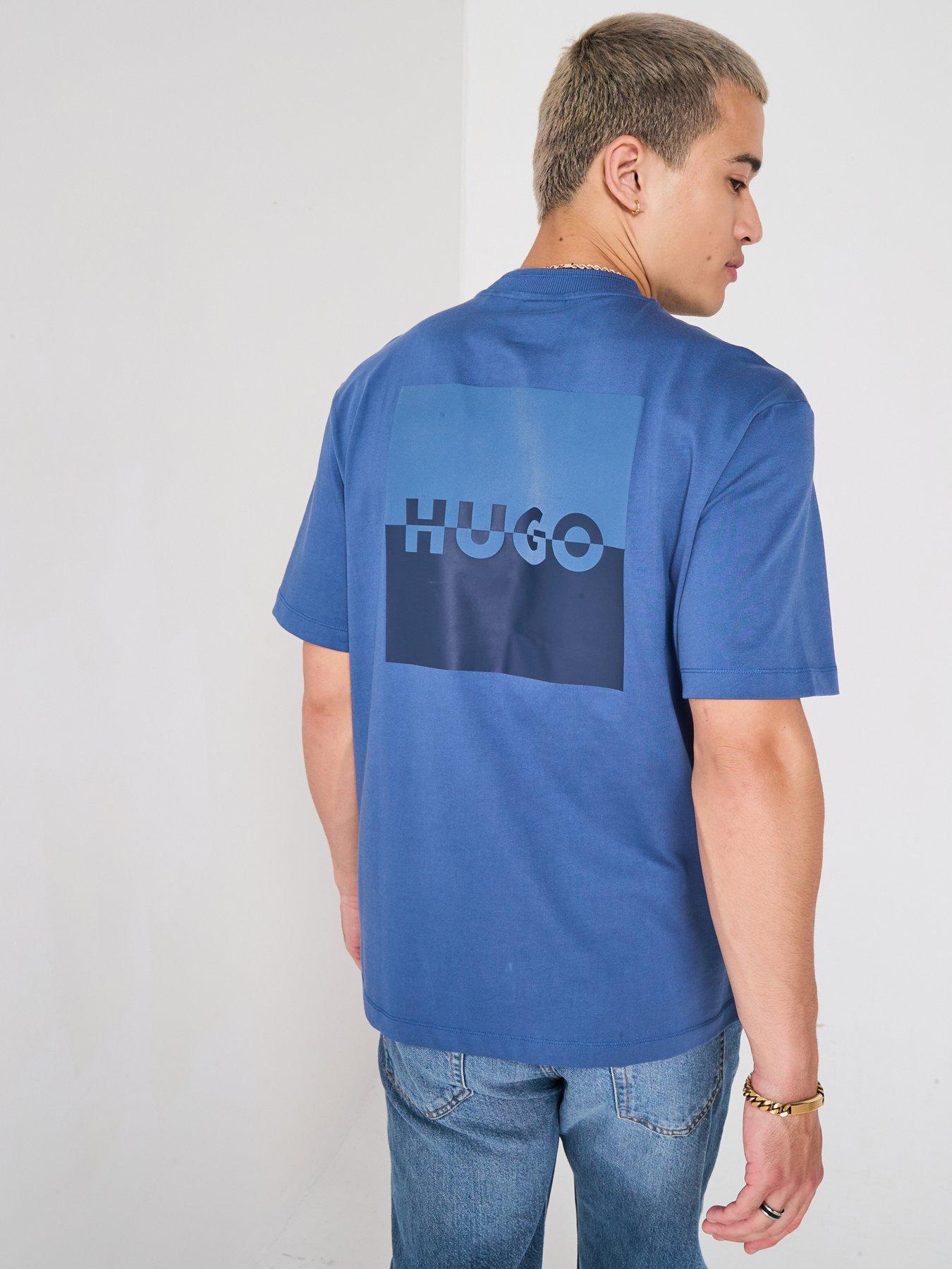 undefined Relaxed Fit Dusplito Back Print T-shirt - Blue