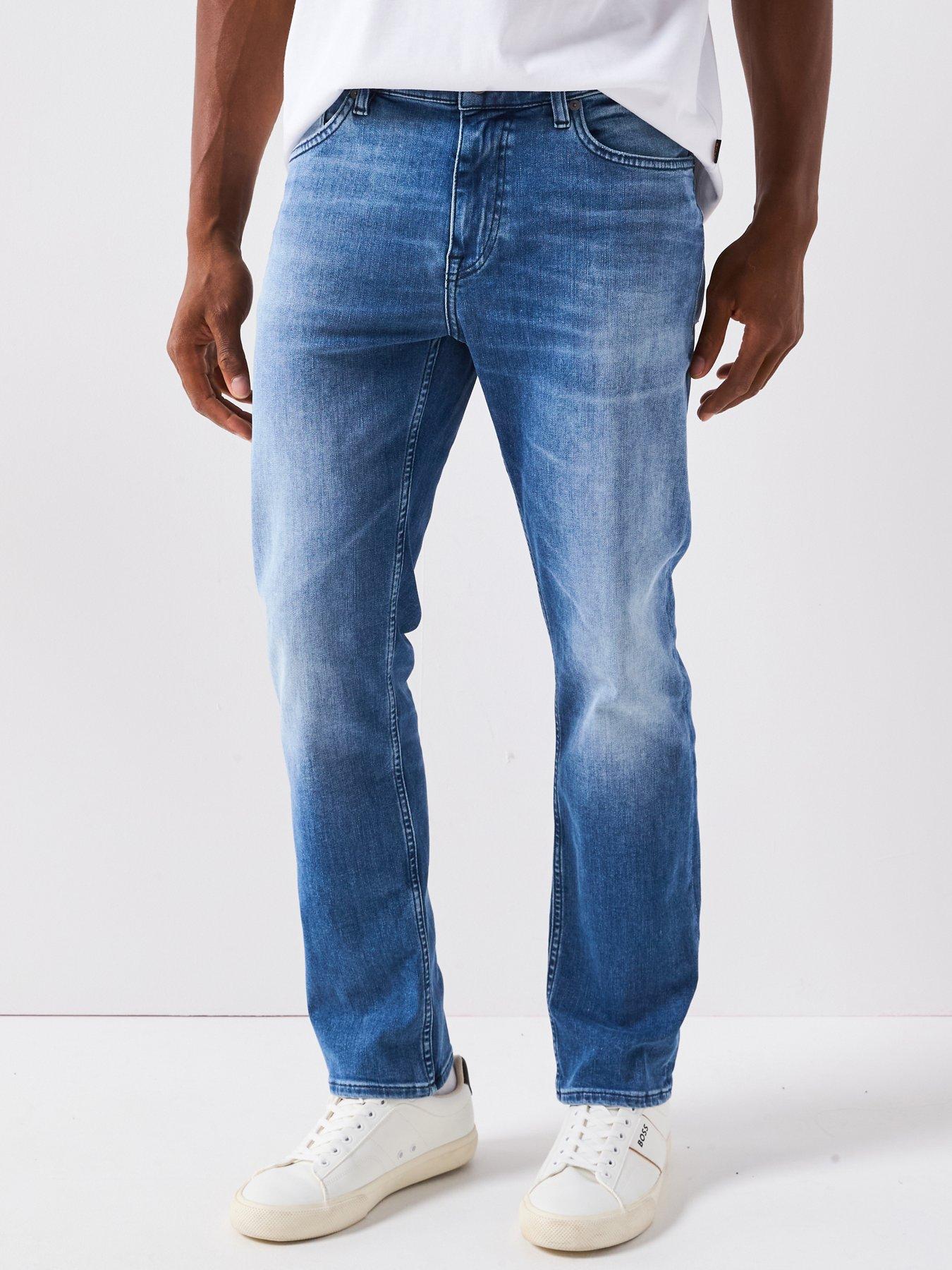 BOSS Delaware Slim Fit Jeans - Mid Wash