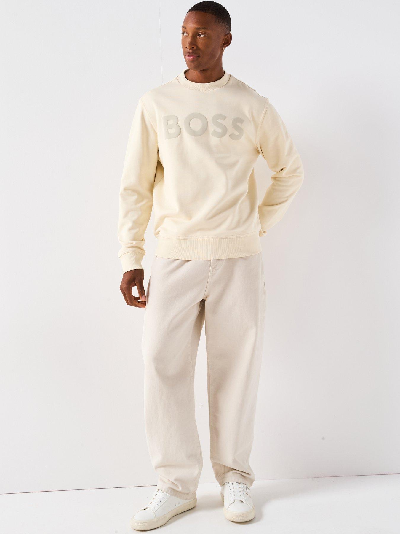 boss-webasic-logo-crew-sweatshirt-beigeback