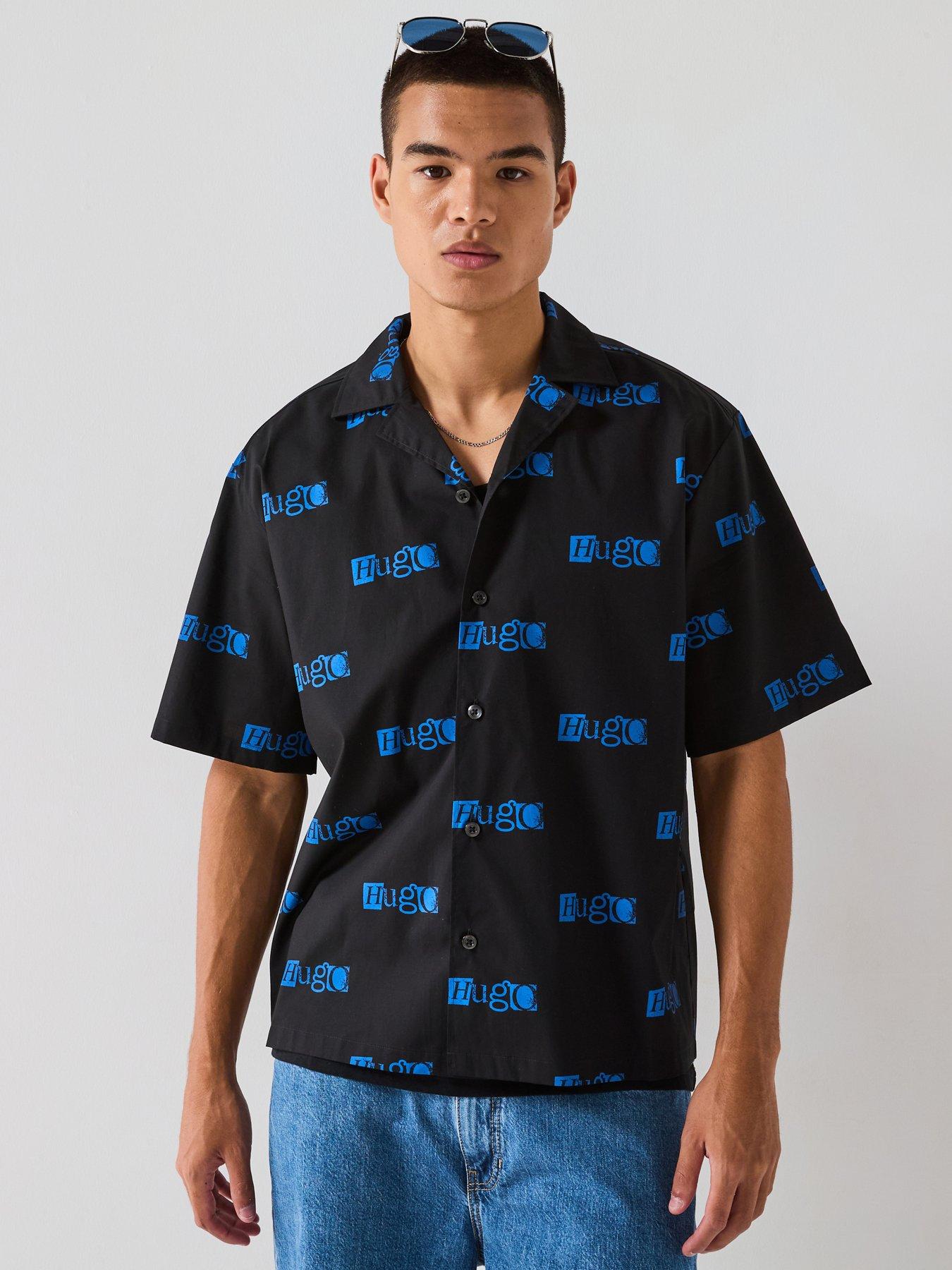 hugo-blue-eligino-relaxed-fit-shirt-black