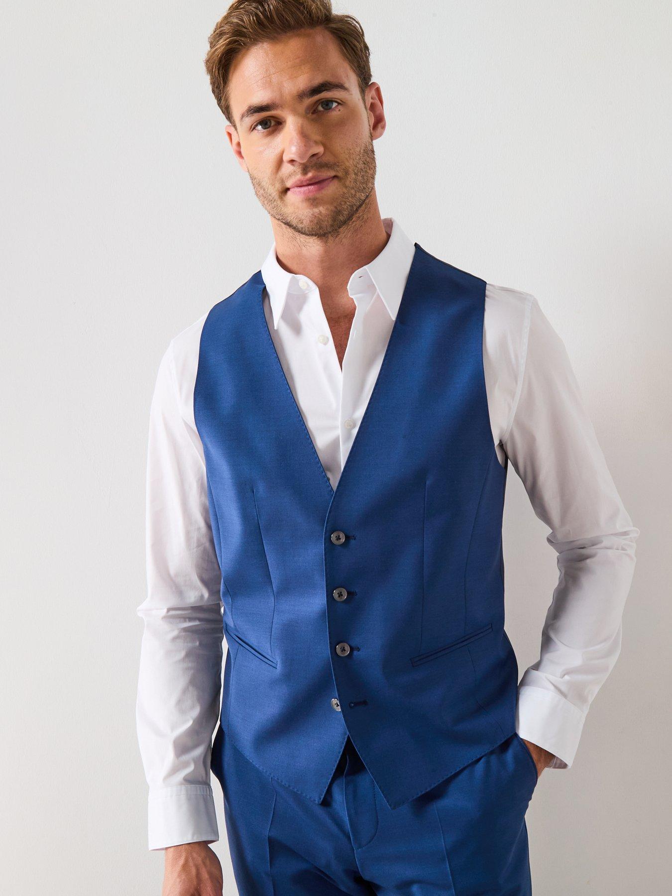 undefined H-Huge Waistcoat - Blue