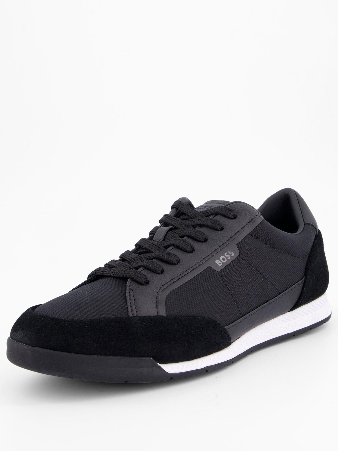 Image 2 of 7 of BOSS Nitan Suede Mesh Sneaker - Black