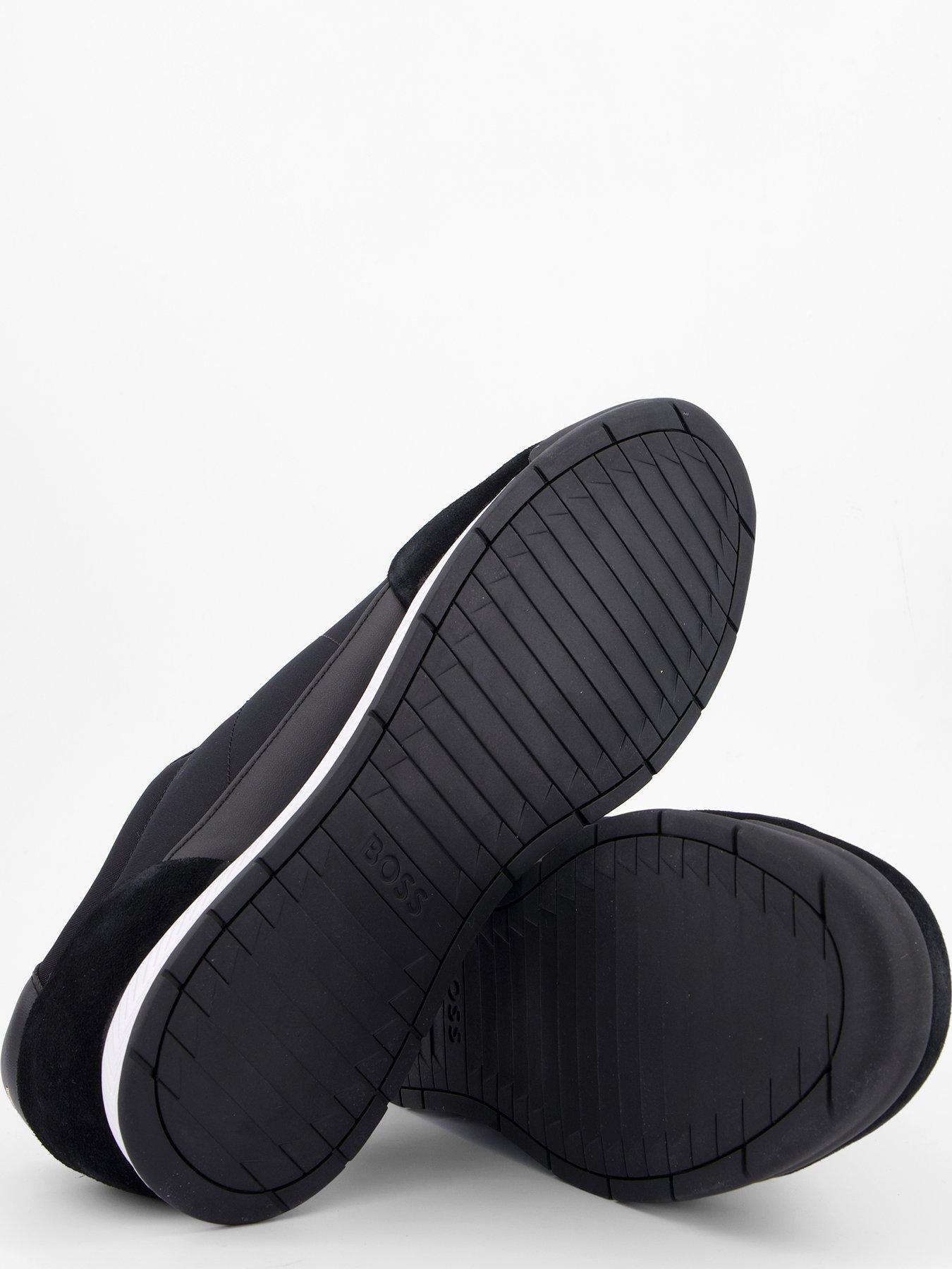 Image 4 of 7 of BOSS Nitan Suede Mesh Sneaker - Black