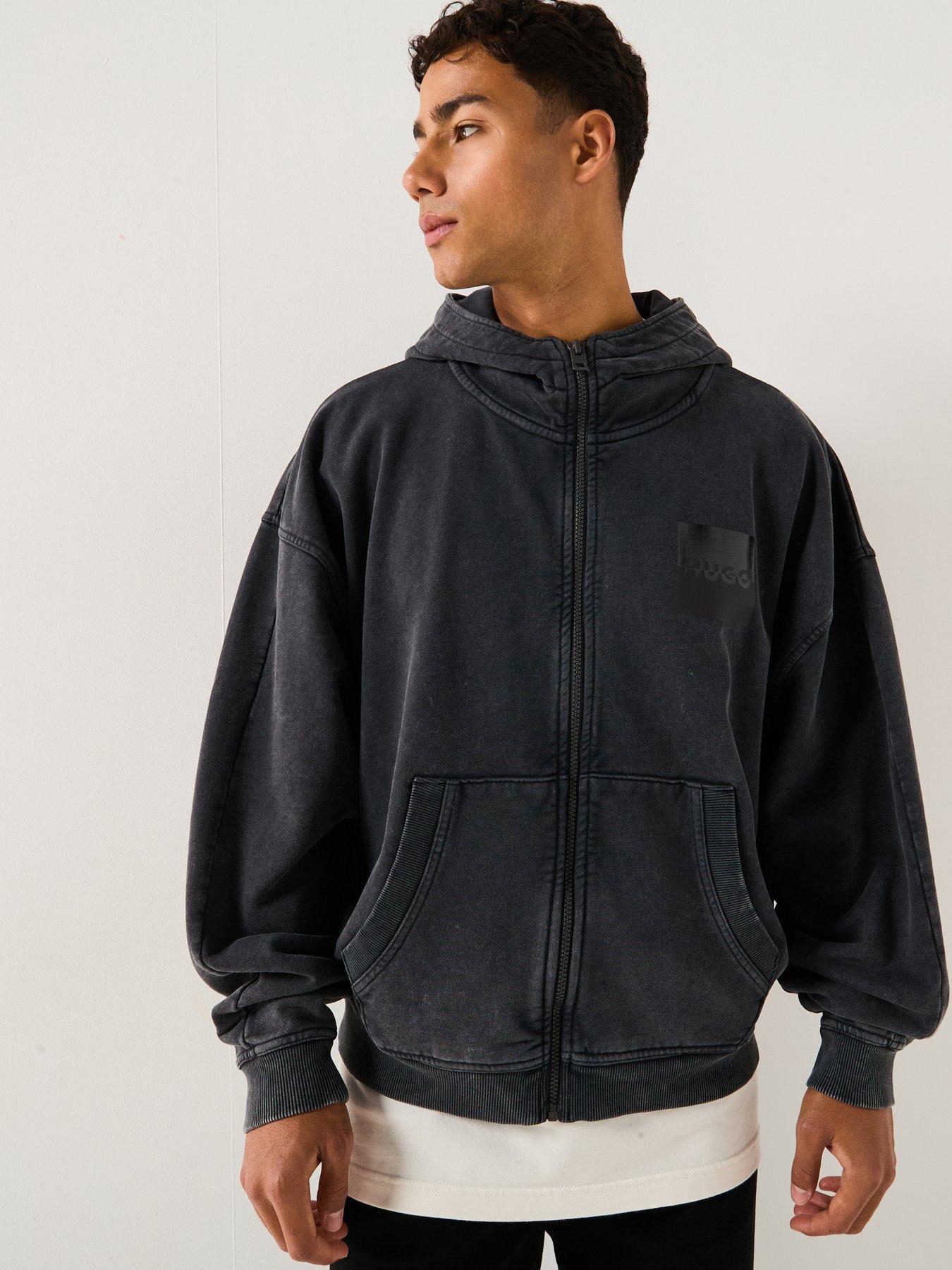 hugo-oversized-fit-delvelyn-zip-through-acid-wash-hoodie-black