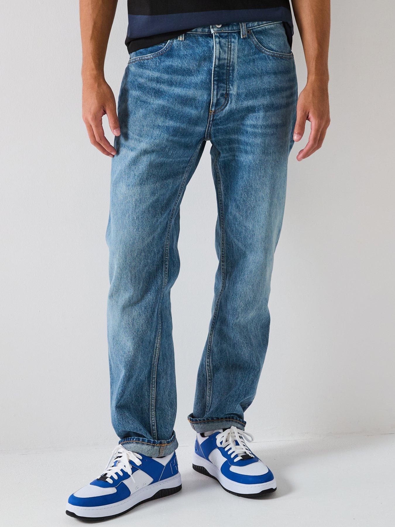 undefined Jonah Whisker Regular Fit Jeans - Blue
