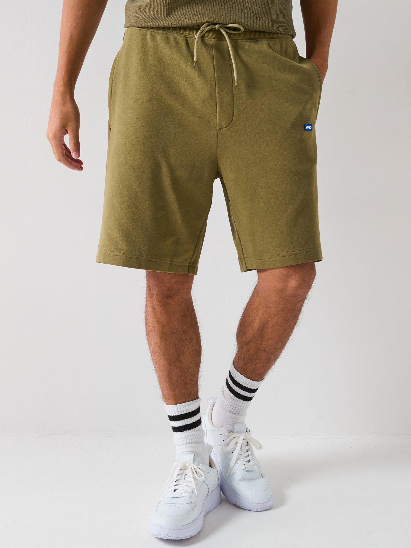 HUGO Blue Nasensio Regular Fit Jersey Shorts - Green